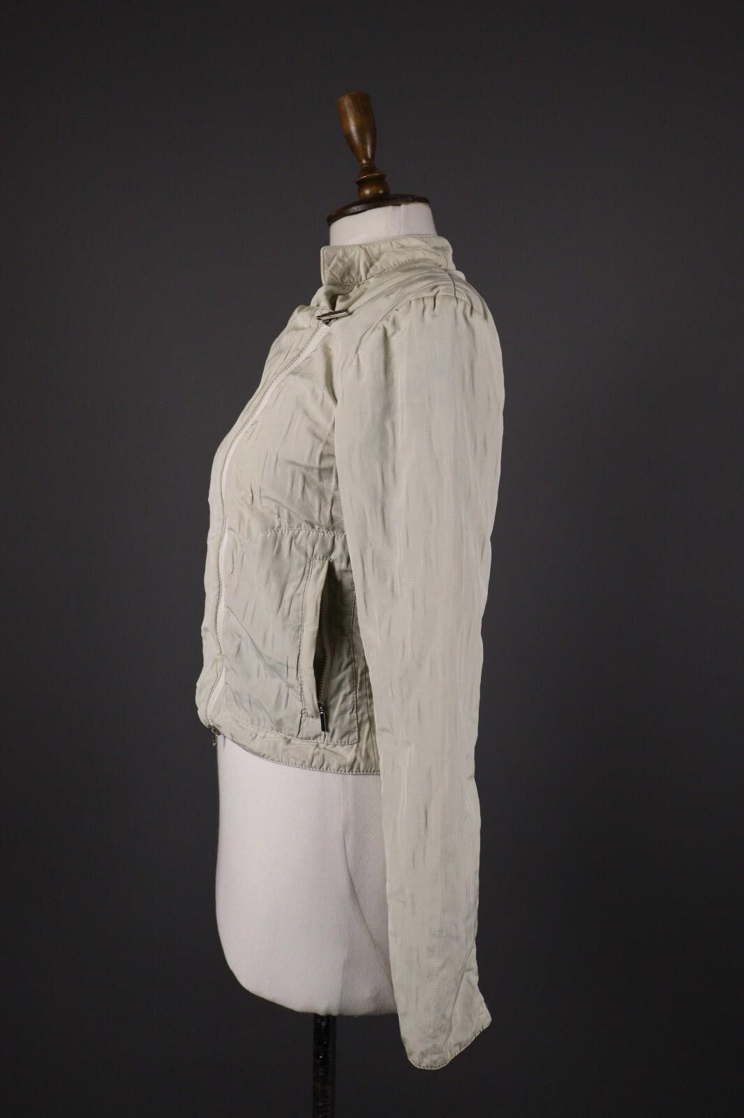 Armani Collezioni Armani Collezioni Beige Zip Cropped Jacket Size 38 Size M / US 6-8 / IT 42-44 - 6 Thumbnail