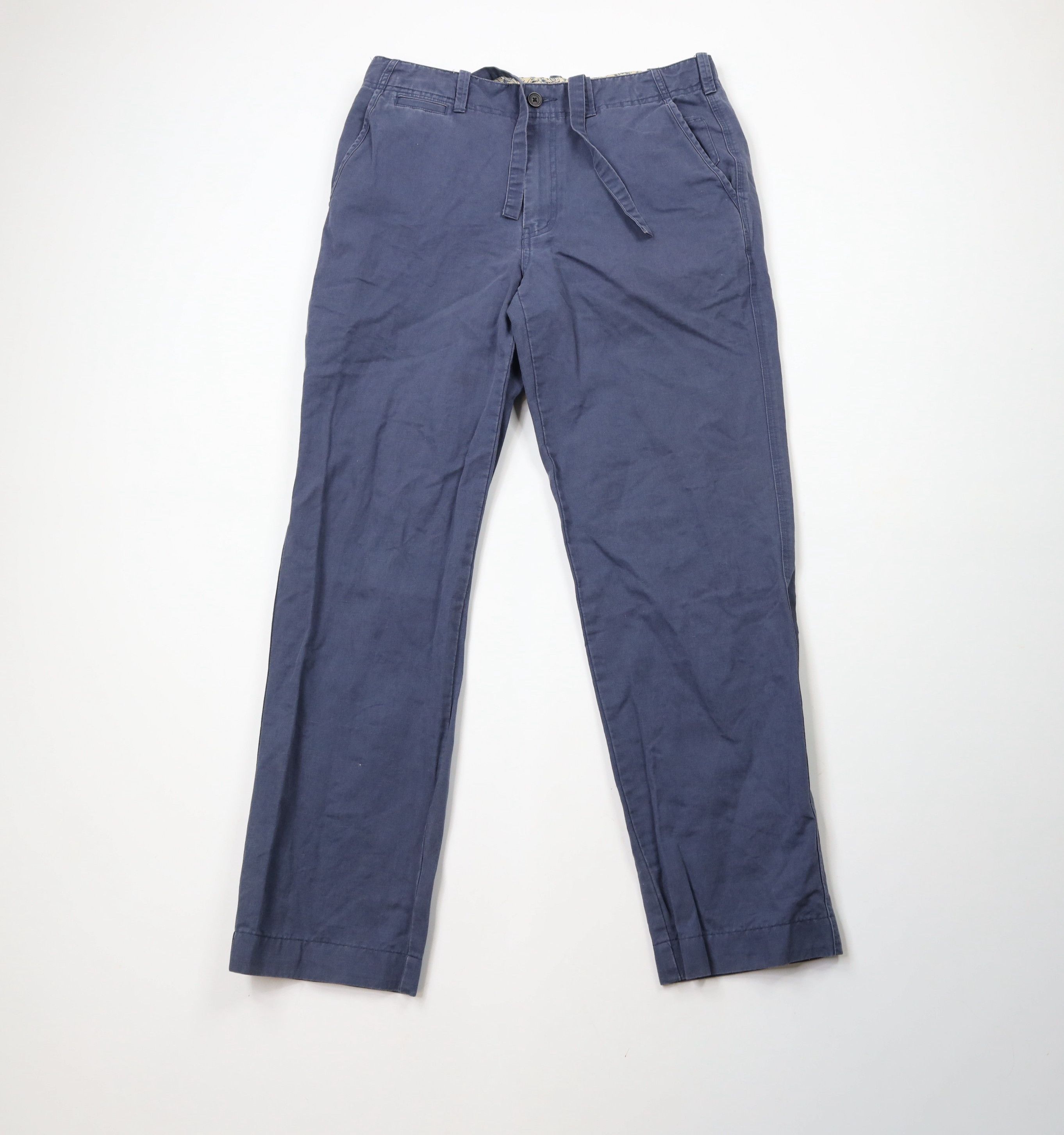 Brooks Brothers × Vintage Brooks Brothers Linen Blend Chinos Beach Harem Pants Blue Size US 34 / EU 50 - 1 Thumbnail
