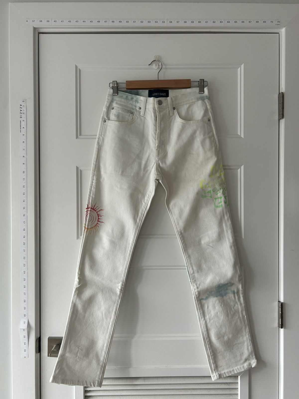 Lost Daze Lost Daze Hand Painted Pants Size US 28 / EU 44 - 1 Thumbnail