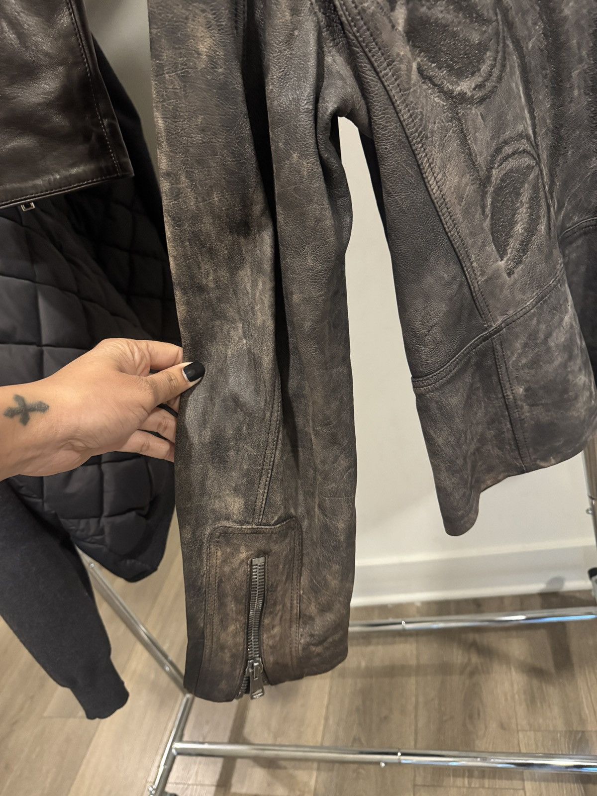 Gucci Gucci Runway Collection Leather Jacket –Stitched Back Detail Size US XL / EU 56 / 4 - 5 Thumbnail