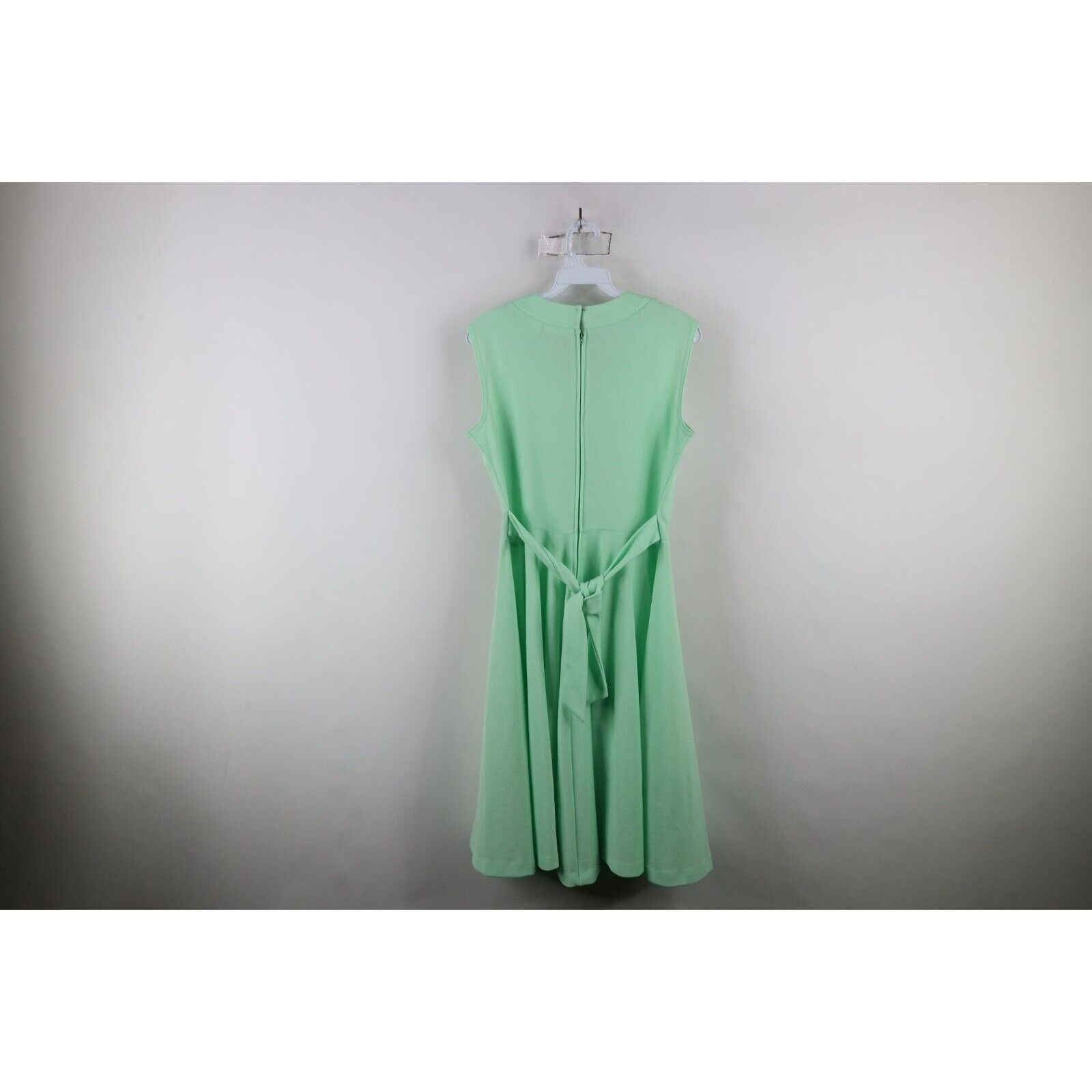 Vintage Vintage 70s Sleeveless Flower Lace Knit Dress Size XL / US 12-14 / IT 48-50 - 14 Thumbnail