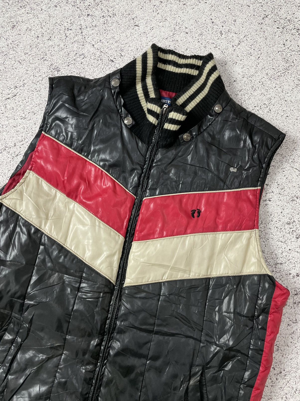 Japanese Brand 2000s Japanese archive vkei bikers puffer vest Size US XL / EU 56 / 4 - 2 Thumbnail
