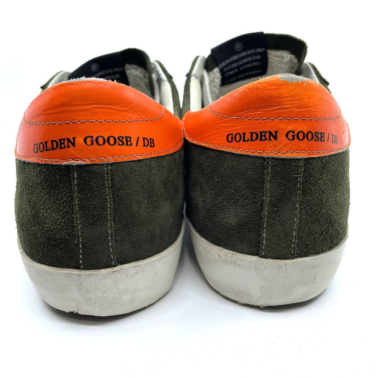 Designer Distressed Golden Goose Superstar Olive Suede Sneakers Size US 10 / EU 43 - 9 Thumbnail