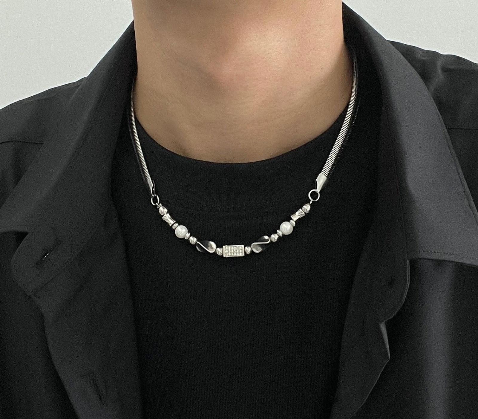 Jewelry Chain Link Silver Necklace Size ONE SIZE - 4 Thumbnail