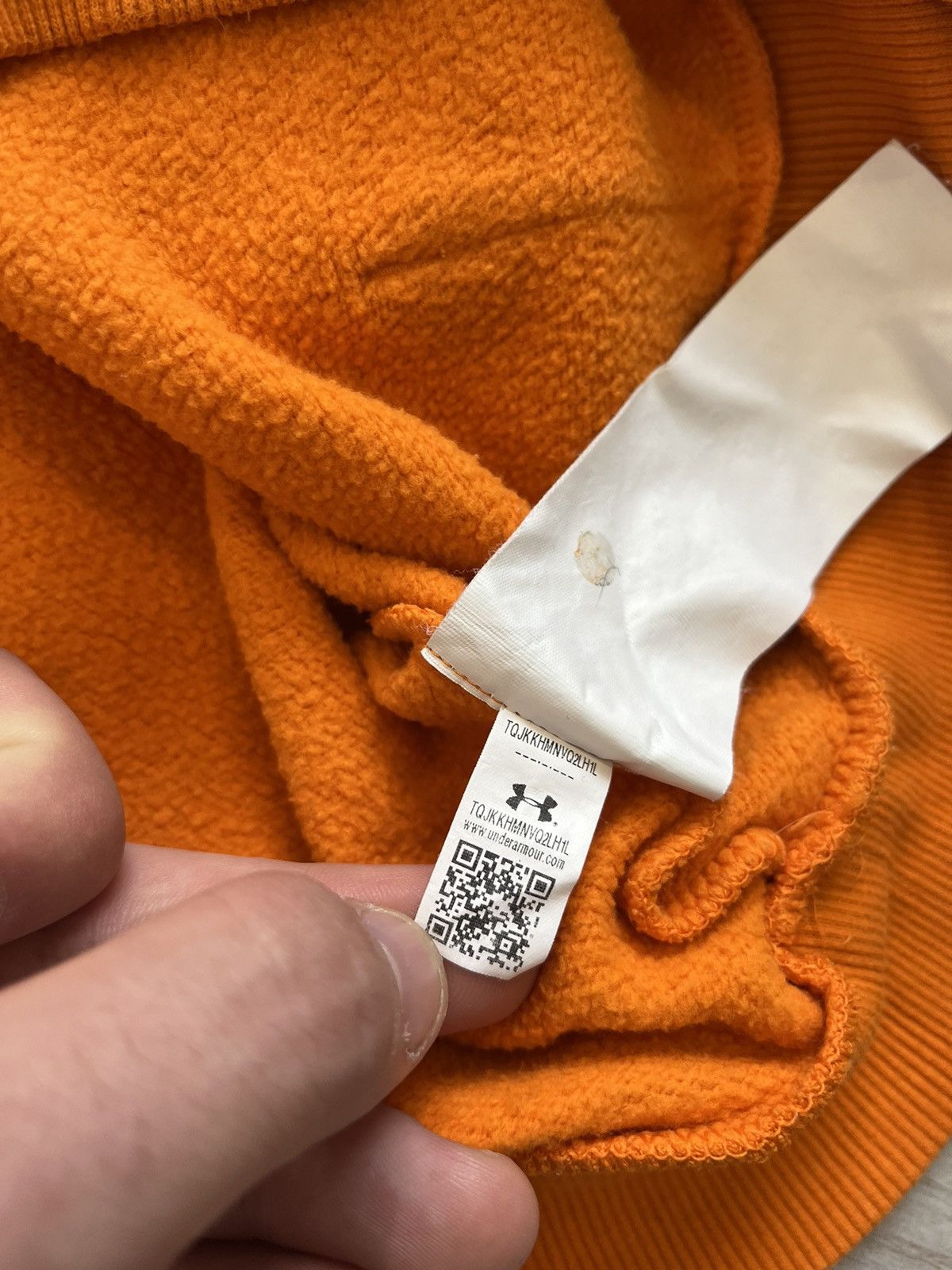 Under Armour Under Armour hoodie orange sportswear big logo Size US L / EU 52-54 / 3 - 9 Thumbnail