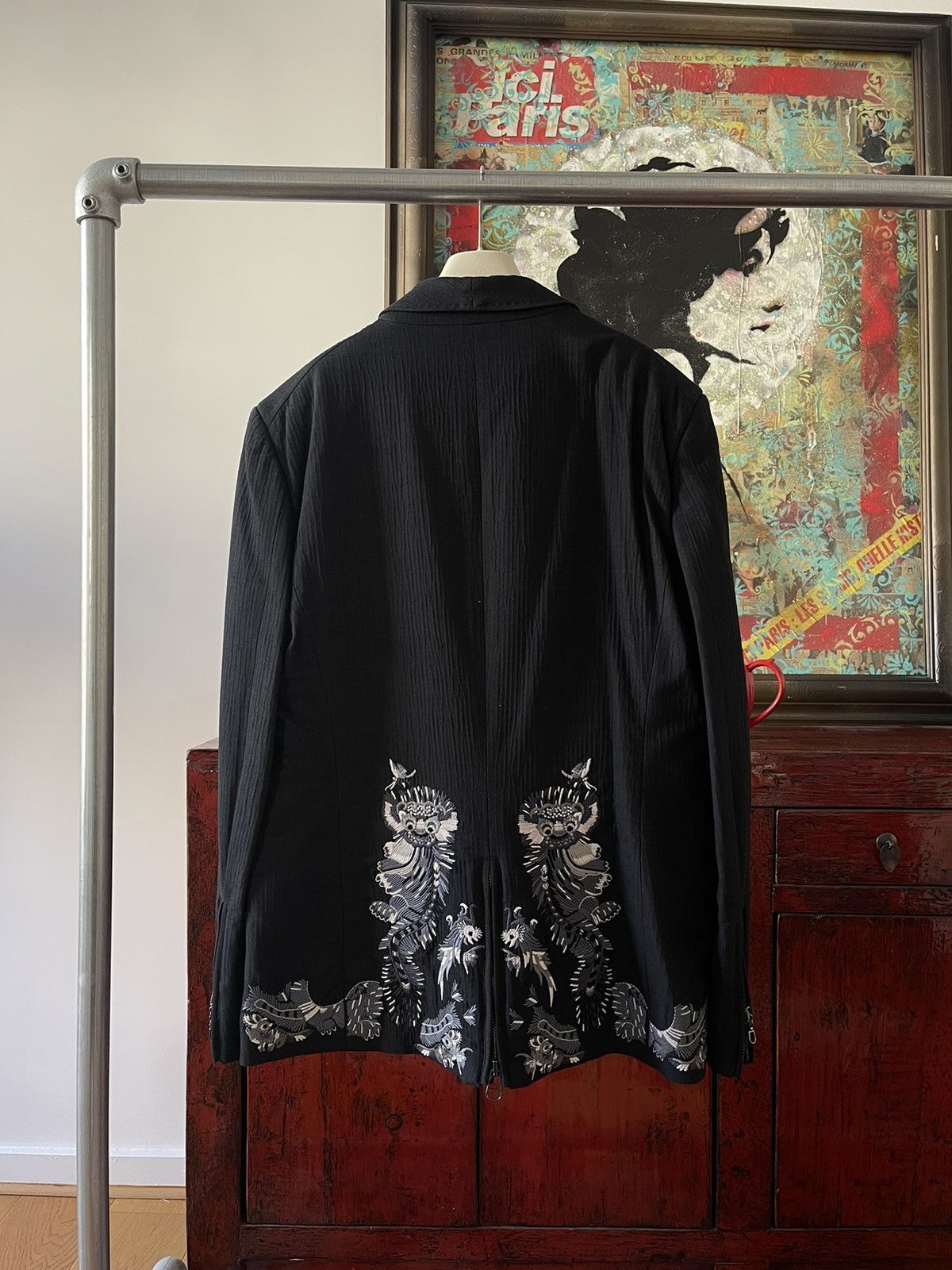 John Galliano John Galliano Embroidered Blazer Size 54R - 4 Thumbnail
