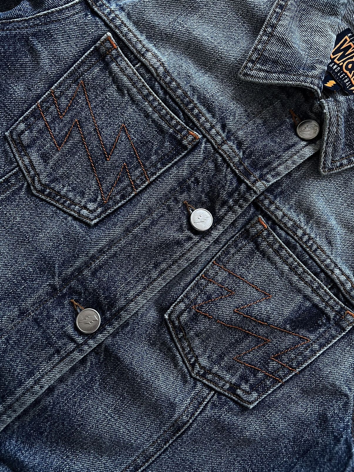 W&LT × Walter Van Beirendonck Walter Van Beirendonck W&LT Washed Denim Trucker Jacket Size S / US 4 / IT 40 - 3 Thumbnail