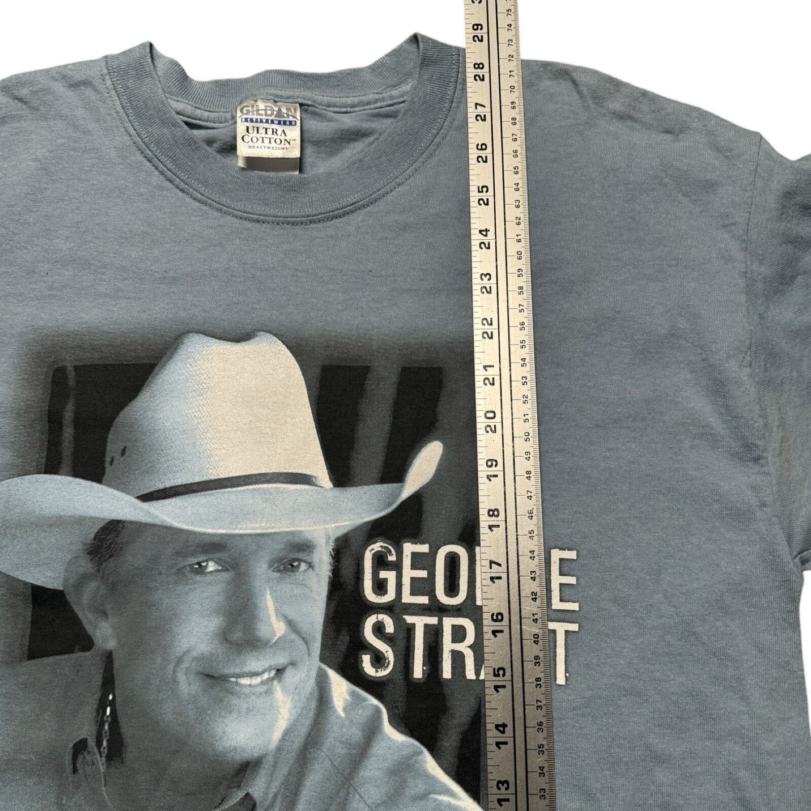 Vintage George Strait Somewhere Down In Texas Blue Country Shirt L Size US L / EU 52-54 / 3 - 5 Thumbnail