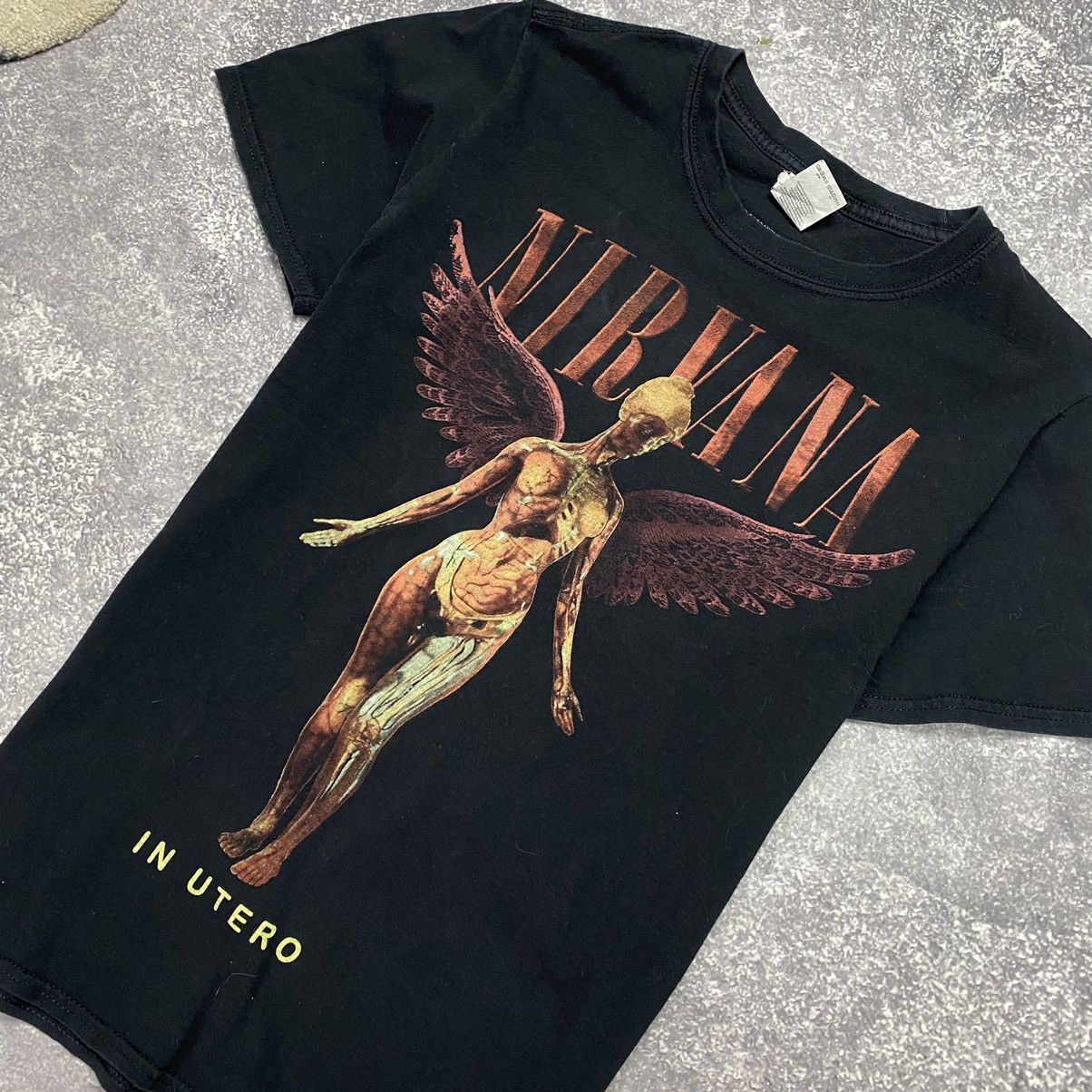 Band Tees Vintage Nirvana In Utero Big Angel logo y2k rock band tee Size US S / EU 44-46 / 1 - 3 Thumbnail