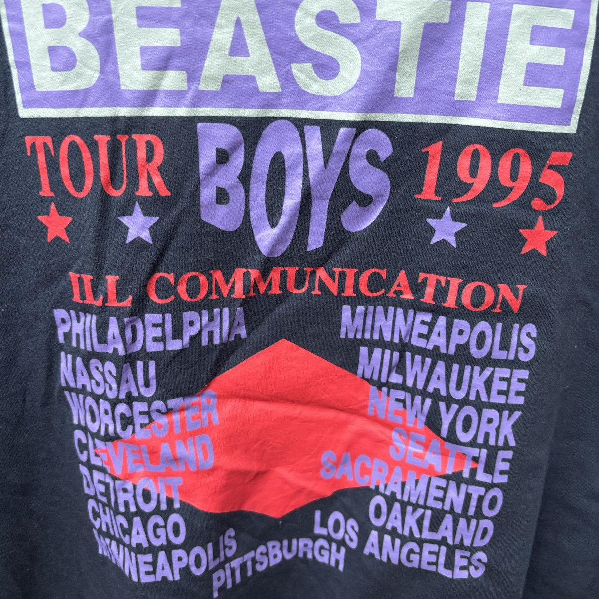 Band Tees Beastie Boys Ill Communication Tour 1995 Shirt Hip Hop Rap Size US XL / EU 56 / 4 - 5 Thumbnail