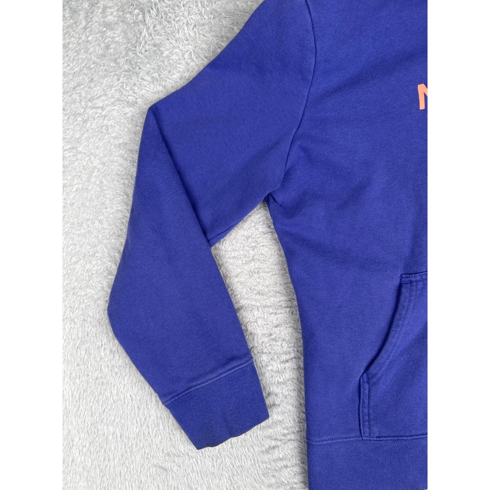 The North Face The North Face Womens Large Blue Logo Pullover Hoodie Kangaroo Fleece Sweatshirt Size L / US 10 / IT 46 - 3 Thumbnail