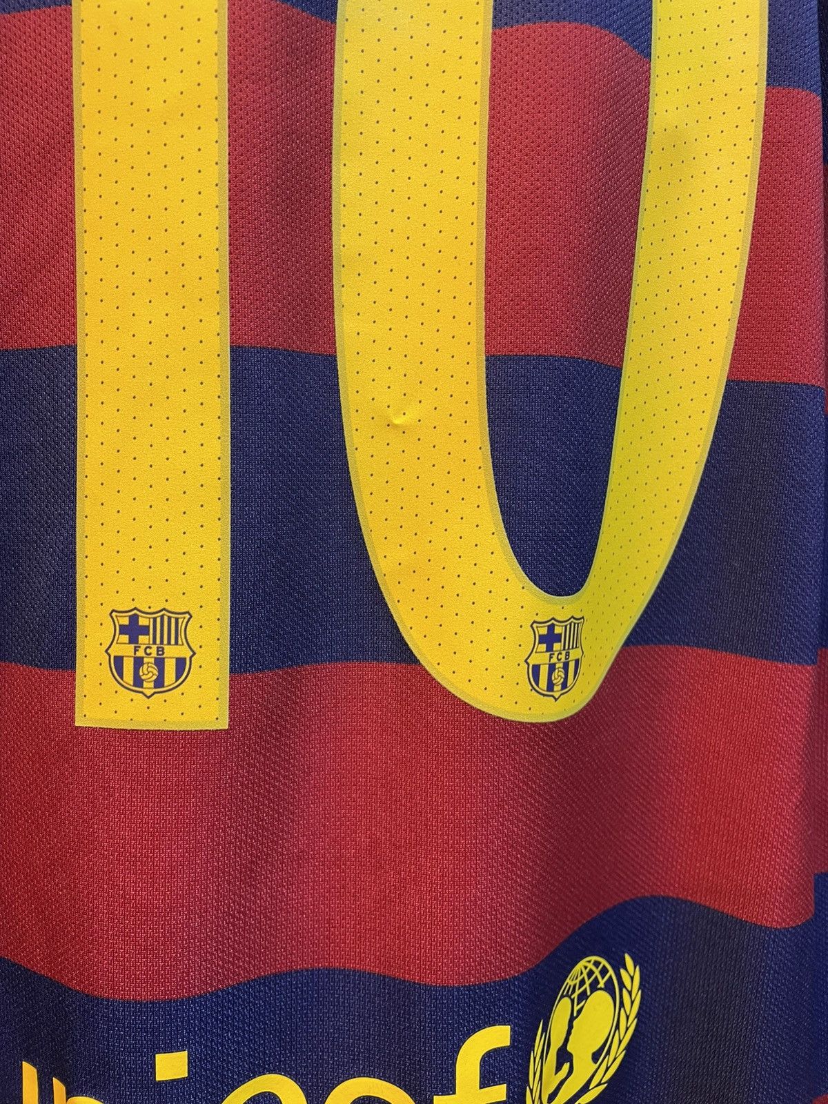 Nike 2015-2016 FC Barcelona MESSI 10 Long Sleeves Jersey Size US L / EU 52-54 / 3 - 10 Thumbnail