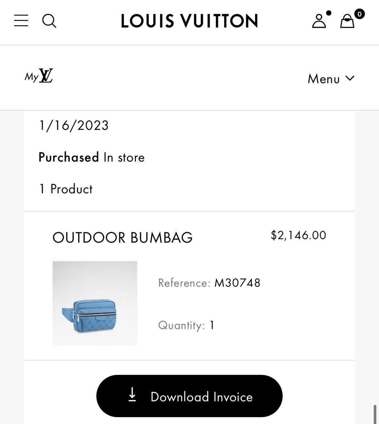 Louis Vuitton Louis Vuitton Blue Bum Bag Size ONE SIZE - 17 Thumbnail