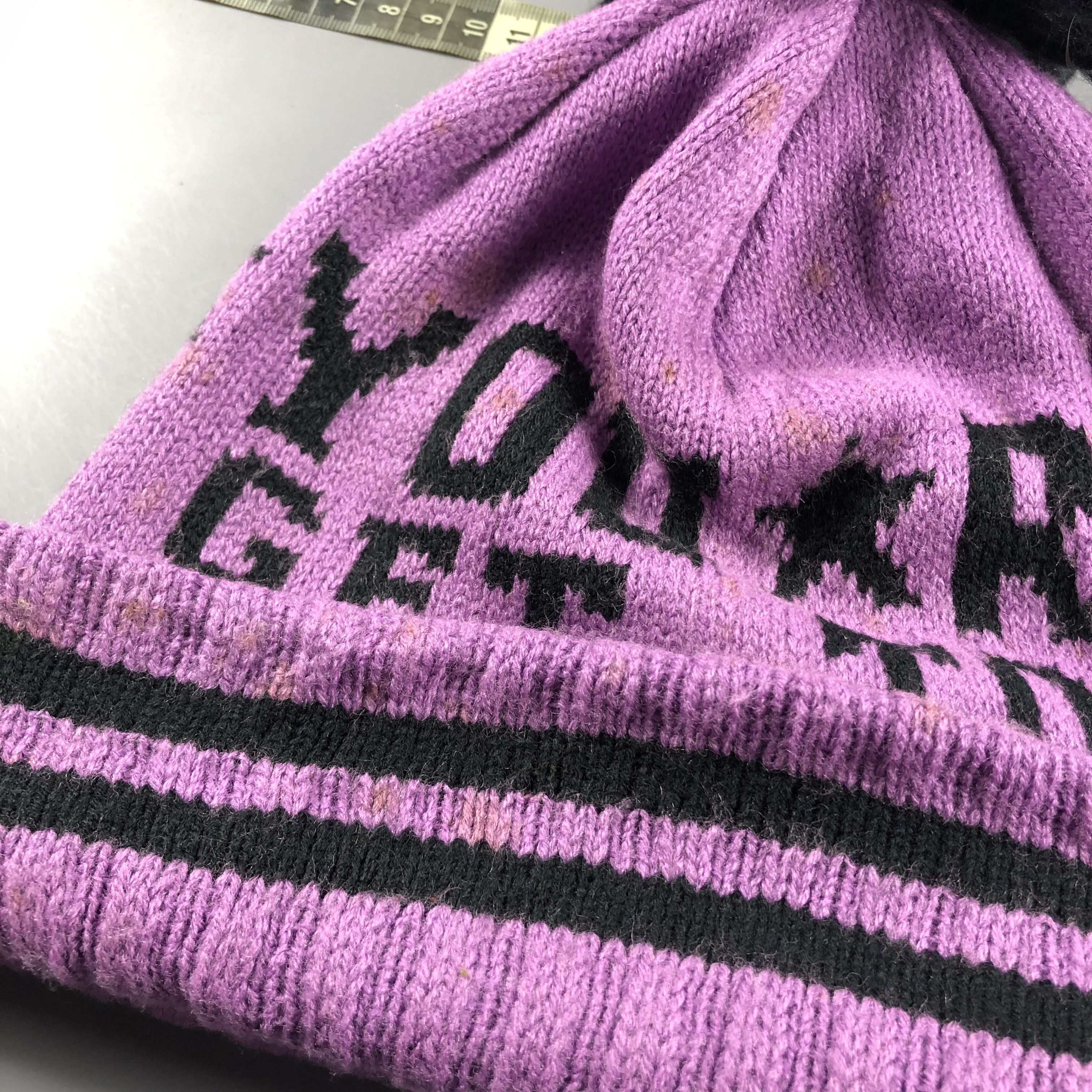 Japanese Brand × Vintage Wording Bobble Beanie Snow Hat Snow Cap -D545 Size ONE SIZE - 5 Thumbnail