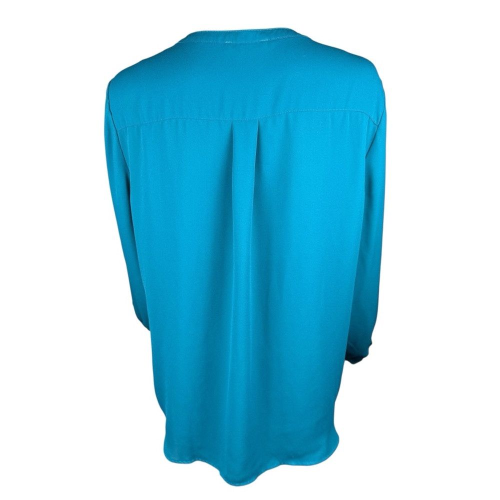 Adrianna Papell NWT New $89 Adrianna Papell Teal Long Sleeve Blouse Size L Size L / US 10 / IT 46 - 4 Thumbnail