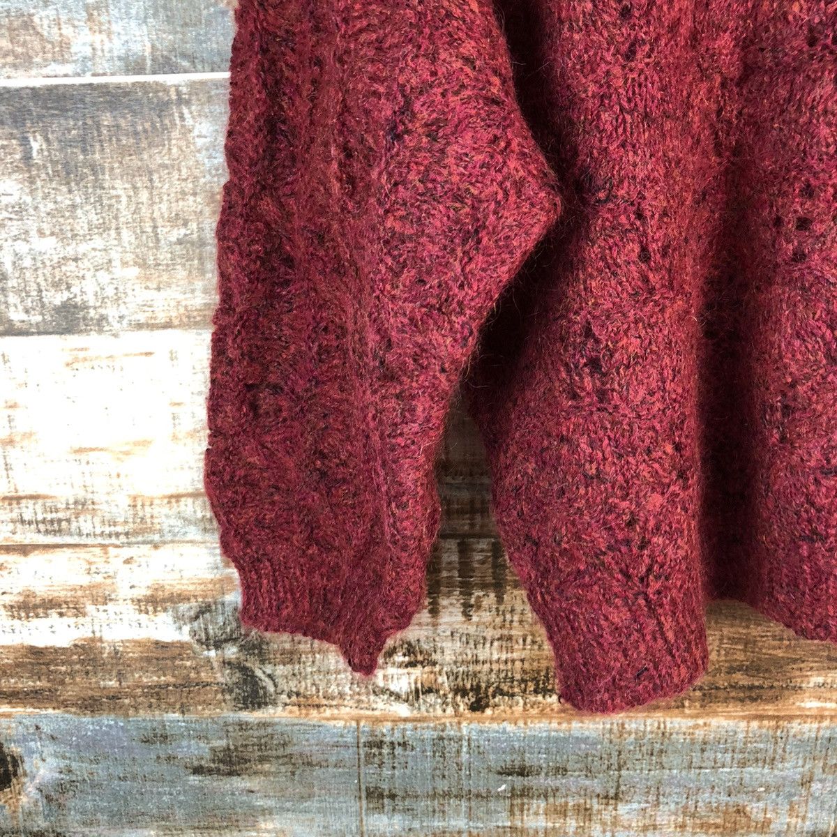 Homespun Knitwear × Japanese Brand Japanese Brand vintage Red Knitwear #A2245 Size M / US 6-8 / IT 42-44 - 13 Thumbnail
