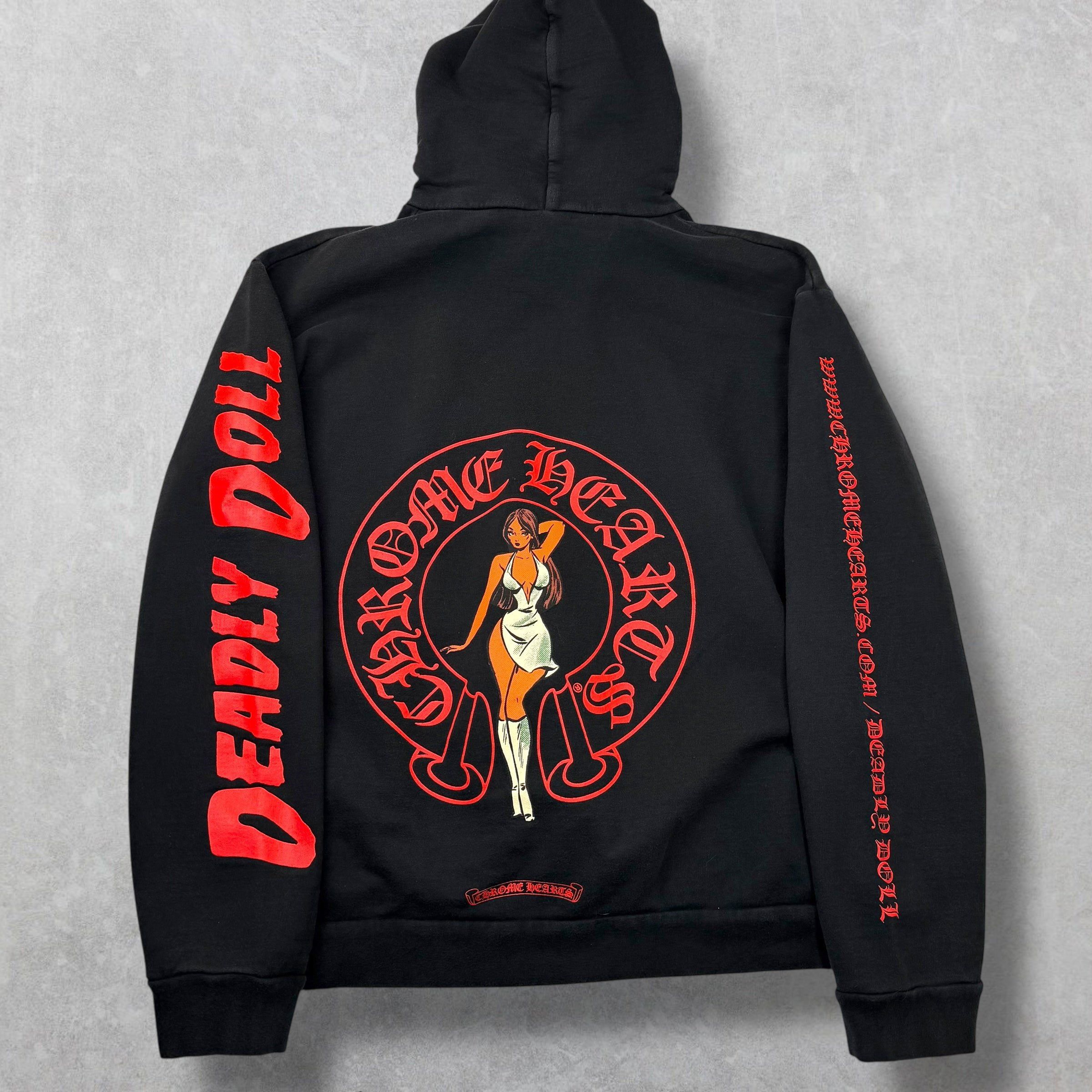 Chrome Hearts Chrome Hearts Jesse Jo Deadly Doll Horseshoe Hoodie XL Size US XL / EU 56 / 4 - 1 Thumbnail