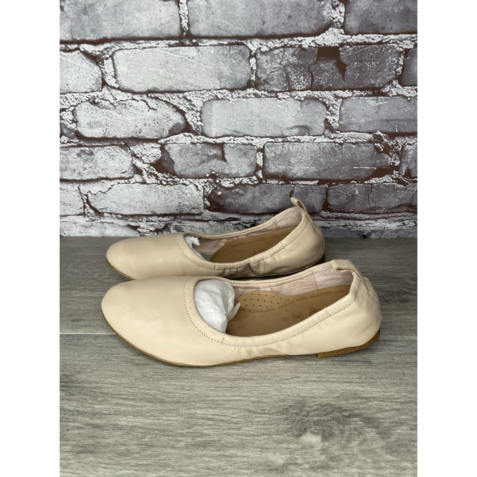 Other 1. State Skylar Ivory Leather Round Ballet Flats Shoes Women Size US 8.5 / IT 38.5 - 12 Thumbnail