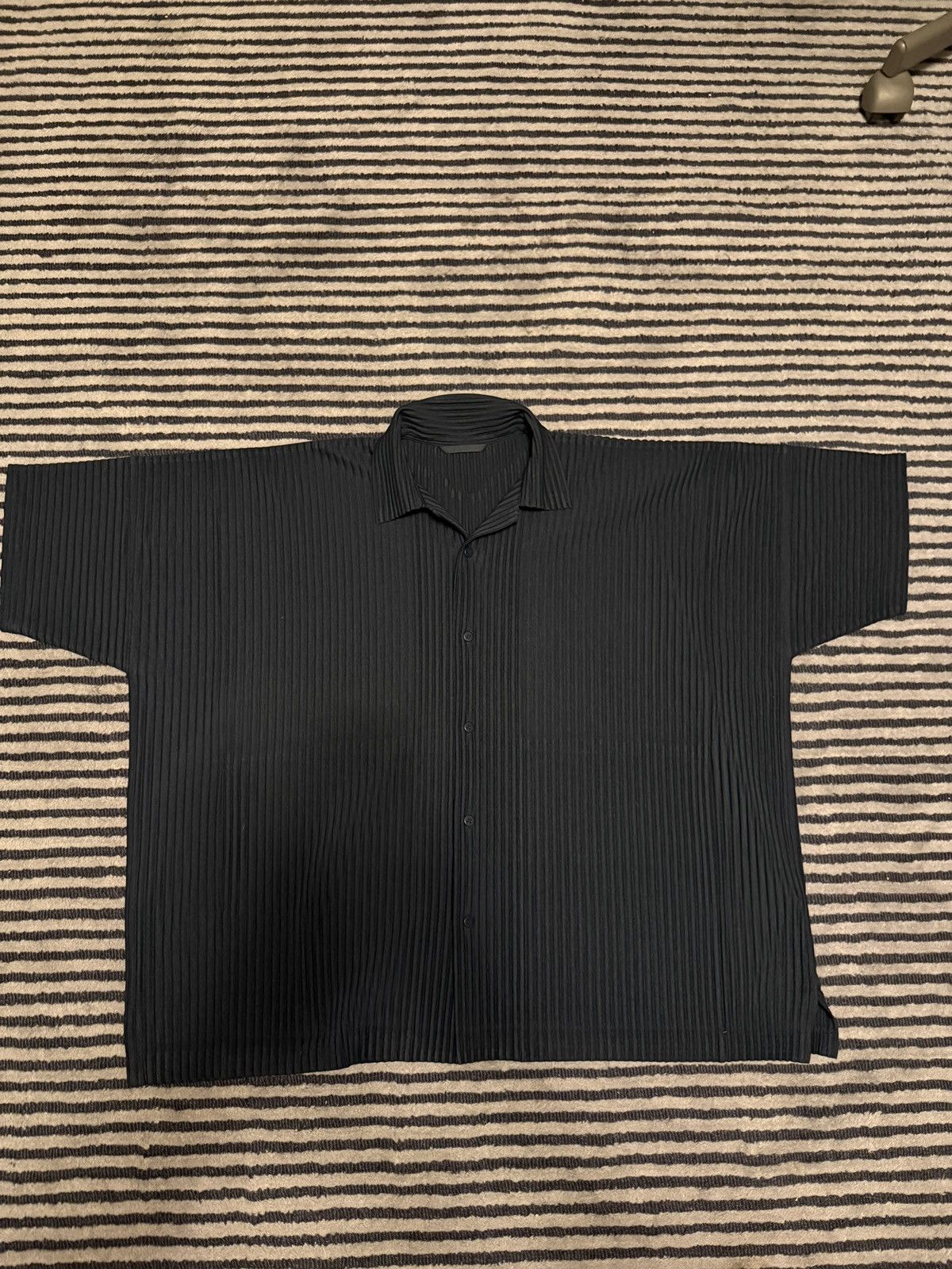 issey miyake homme plisse button up