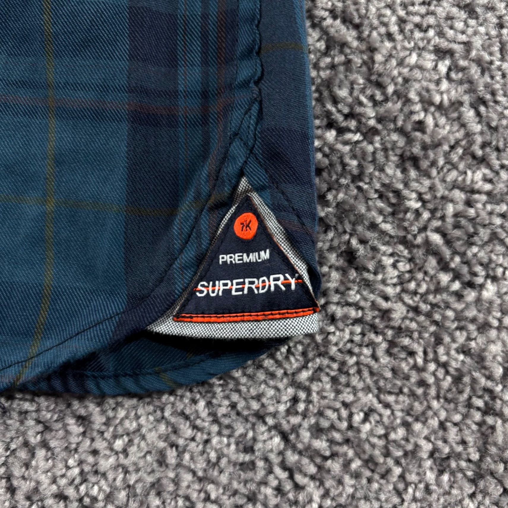 Superdry VINTAGE Superdry Shirt Mens L Blue Plaid Flannel Button Down Lumberjack Size US L / EU 52-54 / 3 - 5 Thumbnail