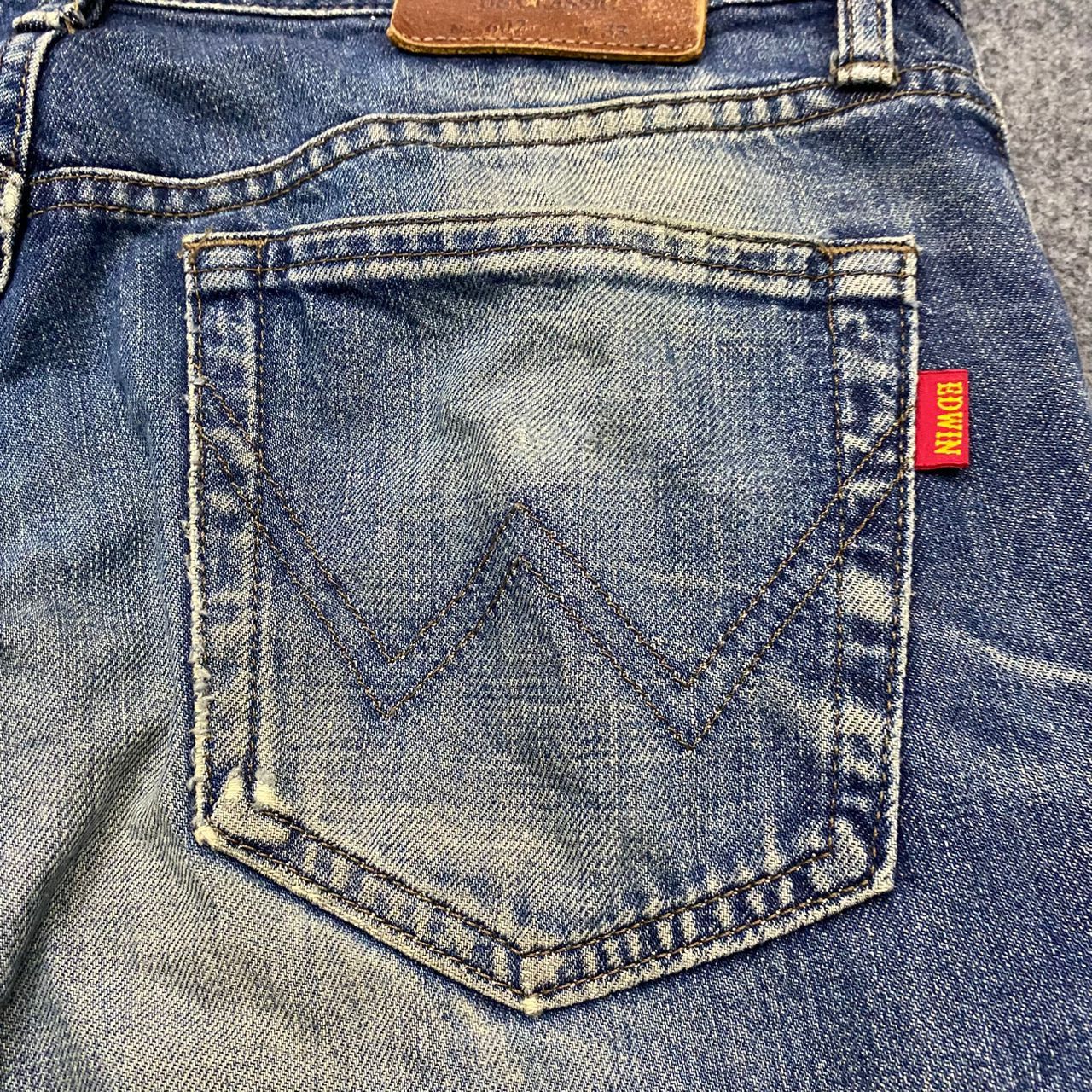 If Six Was Nine 💥Best Offer💥Vintage 90s Edwin Distressed Denim Size US 33 - 14 Thumbnail