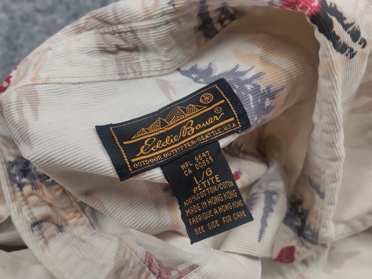 Eddie Bauer Vintage Eddie Bauer corduroy shirt print Long sleeve Size US L / EU 52-54 / 3 - 10 Thumbnail