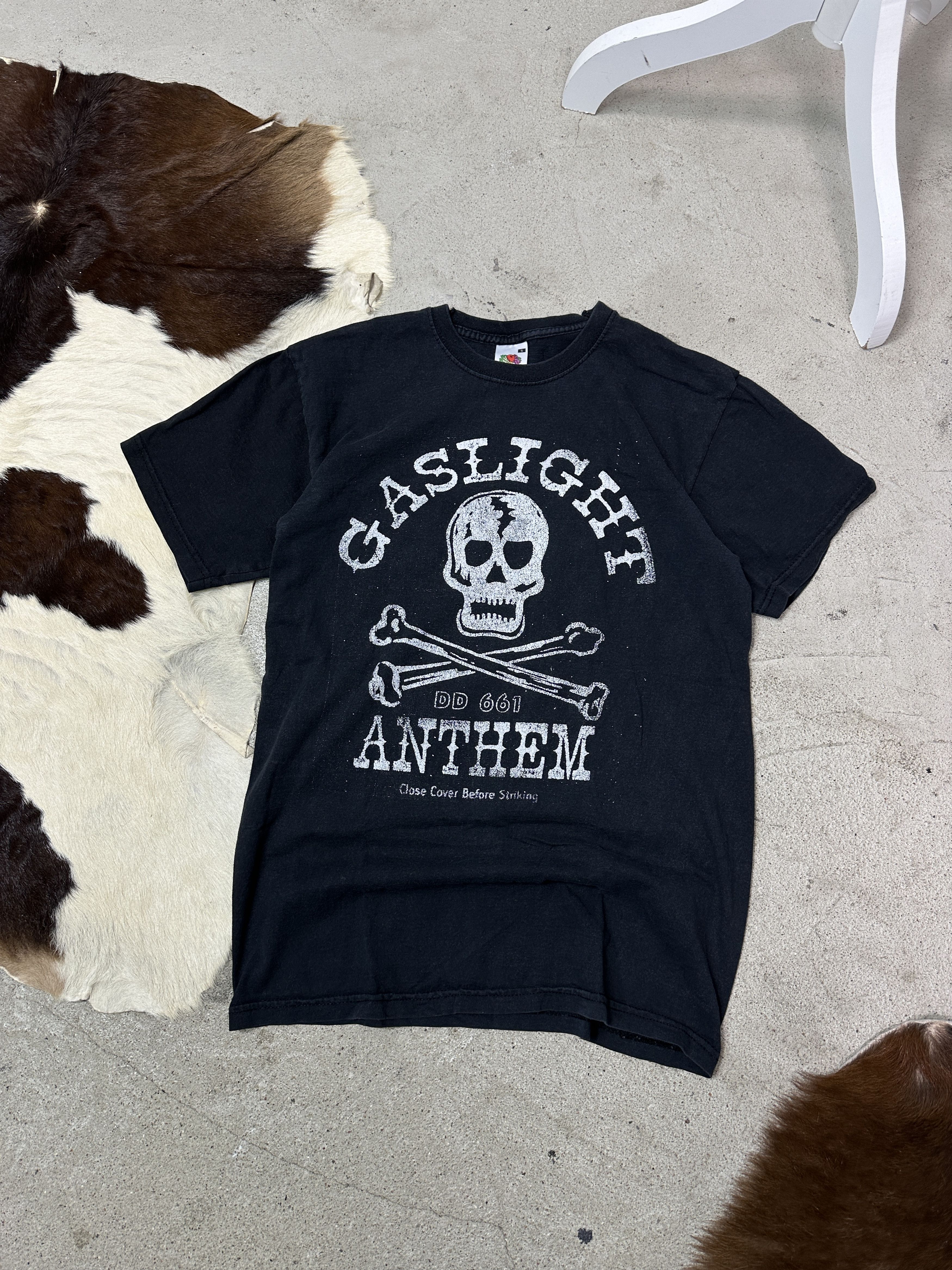 Vintage Vintage Grunge Opium Gaslight Skull Printed T-shirt Y2K Size US S / EU 44-46 / 1 - 2 Thumbnail