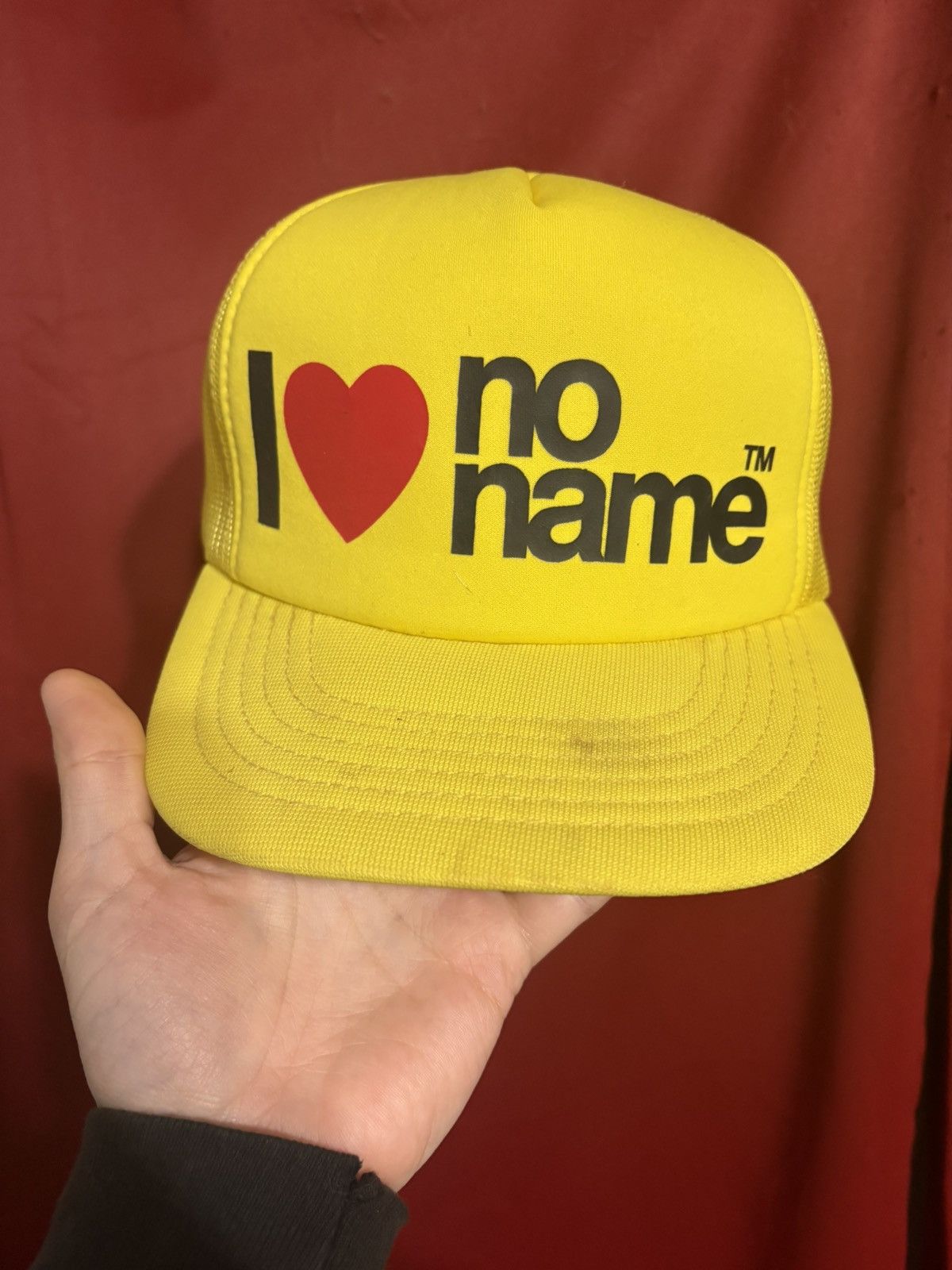 Vintage Vintage I Love No Name Trucker Hat 80’s Funny Snapback Grail Size ONE SIZE - 2 Thumbnail