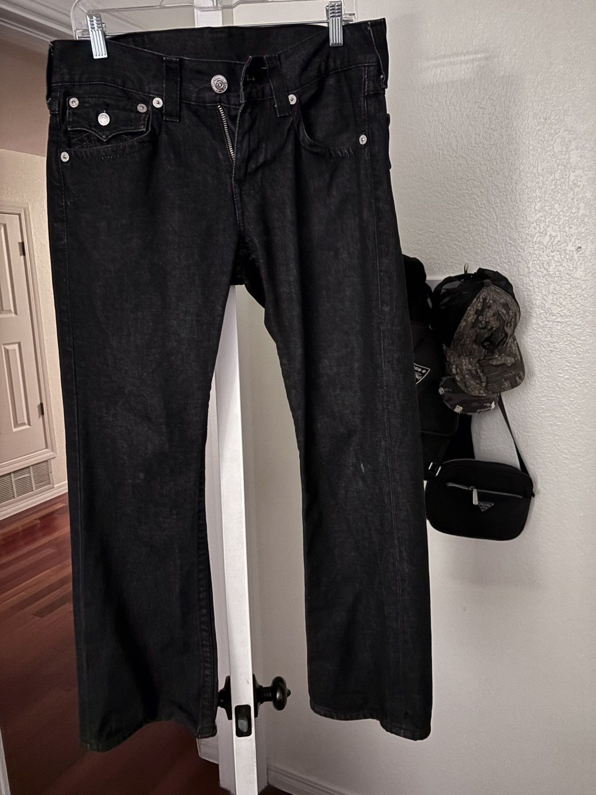 True Religion × Vintage True Religion black vintage jeans Size US 30 / EU 46 - 1 Thumbnail
