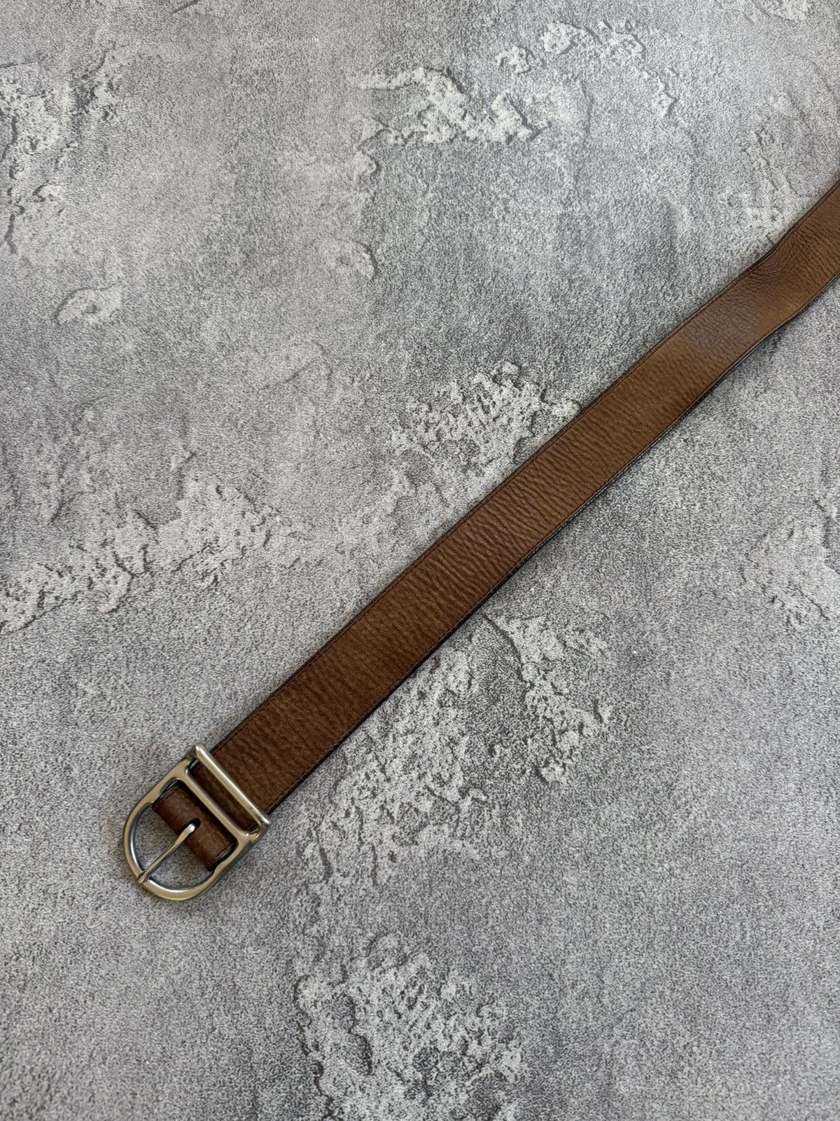 Polo Ralph Lauren × Vintage Polo Ralph Lauren brown leather belt biker cowboy casual Size ONE SIZE - 4 Thumbnail