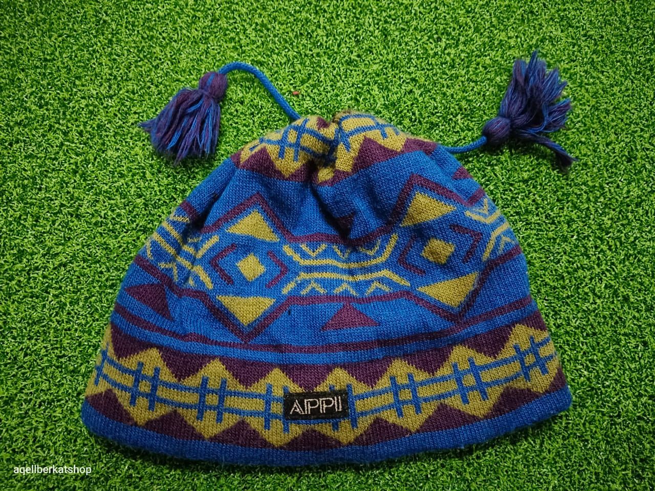 Japanese Brand APPI Colourful Motive Beanie Size ONE SIZE - 2 Thumbnail