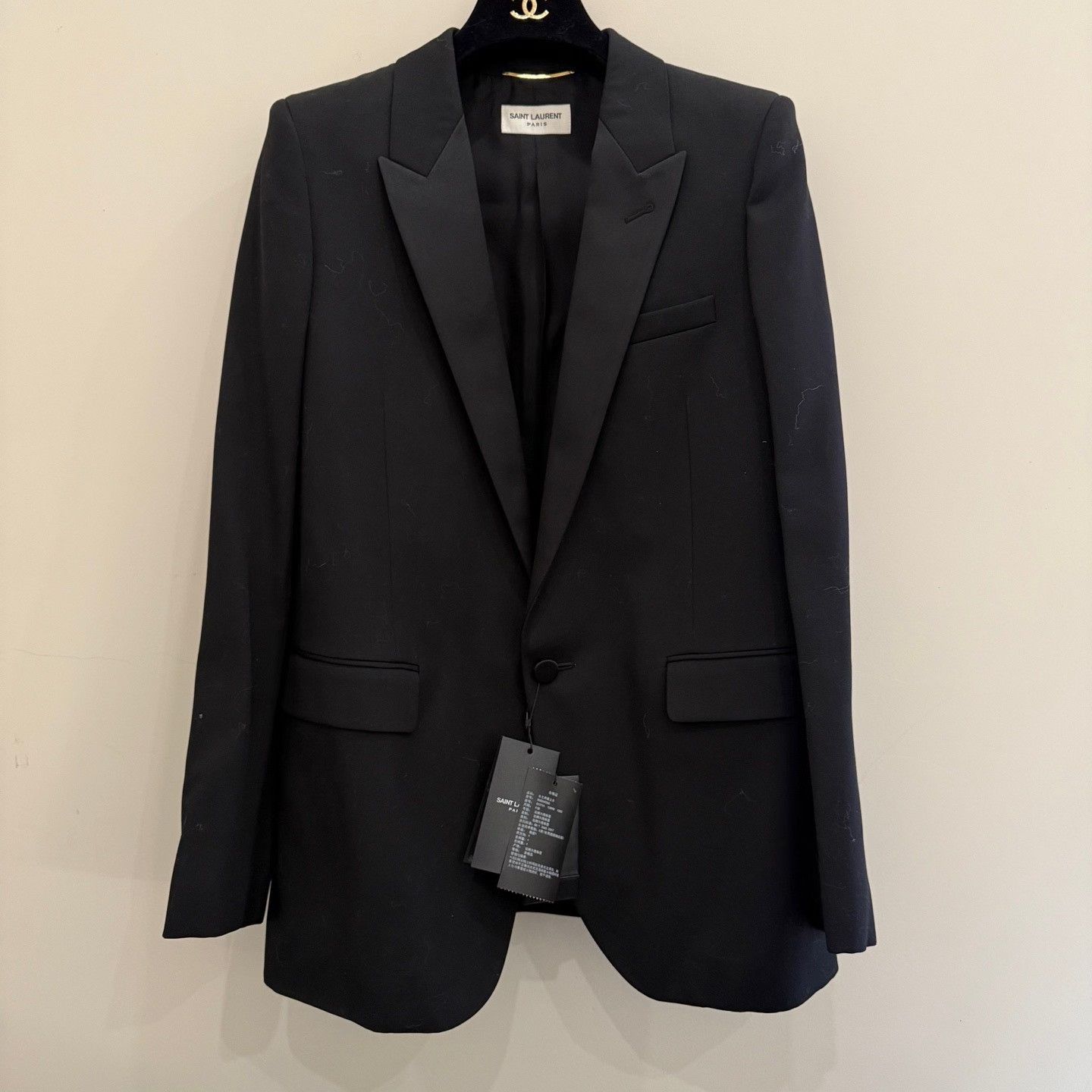 Saint Laurent Paris Saint Laurent Black Blazer Size S / US 4 / IT 40 - 1 Thumbnail