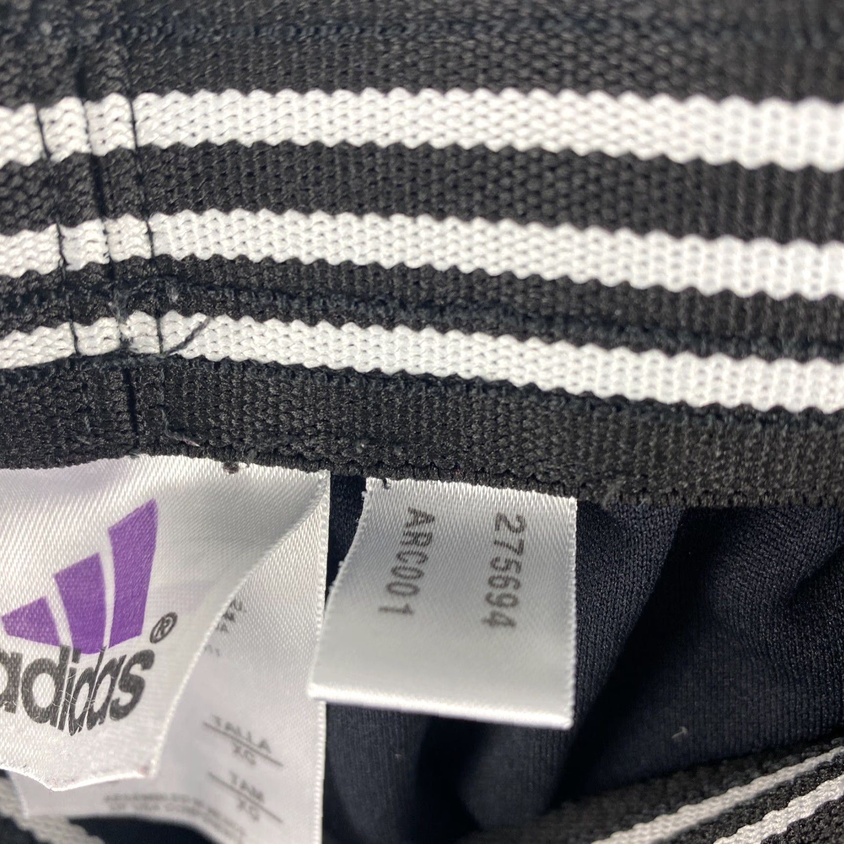 Adidas Adidas Women's Pacer 3 Stripe XL (16) Polyester Gym Shorts Black 42-36 - NO STRINGS Size 40" / US 18 - 4 Thumbnail