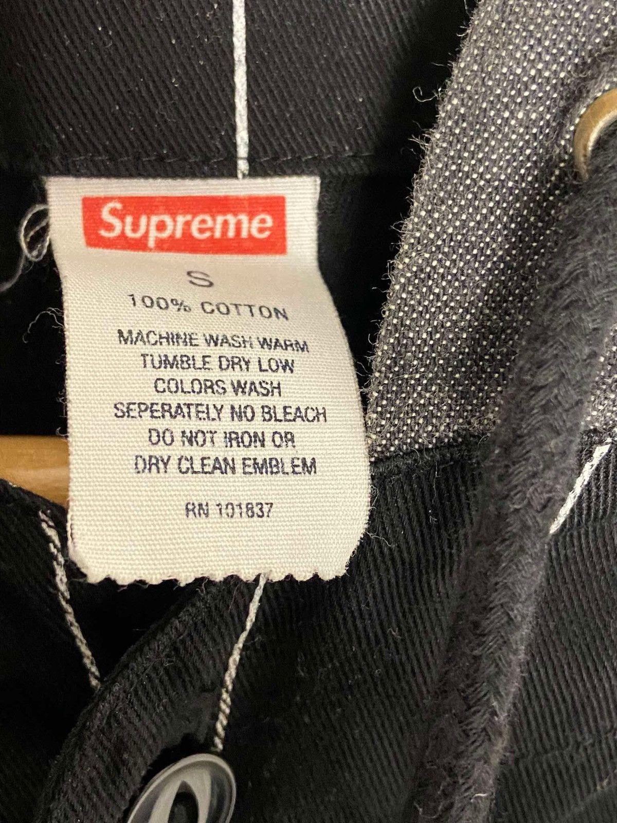Supreme 2014 Supreme Denim Hooded Baseball Shirt Rare Size S Size US S / EU 44-46 / 1 - 2 Thumbnail