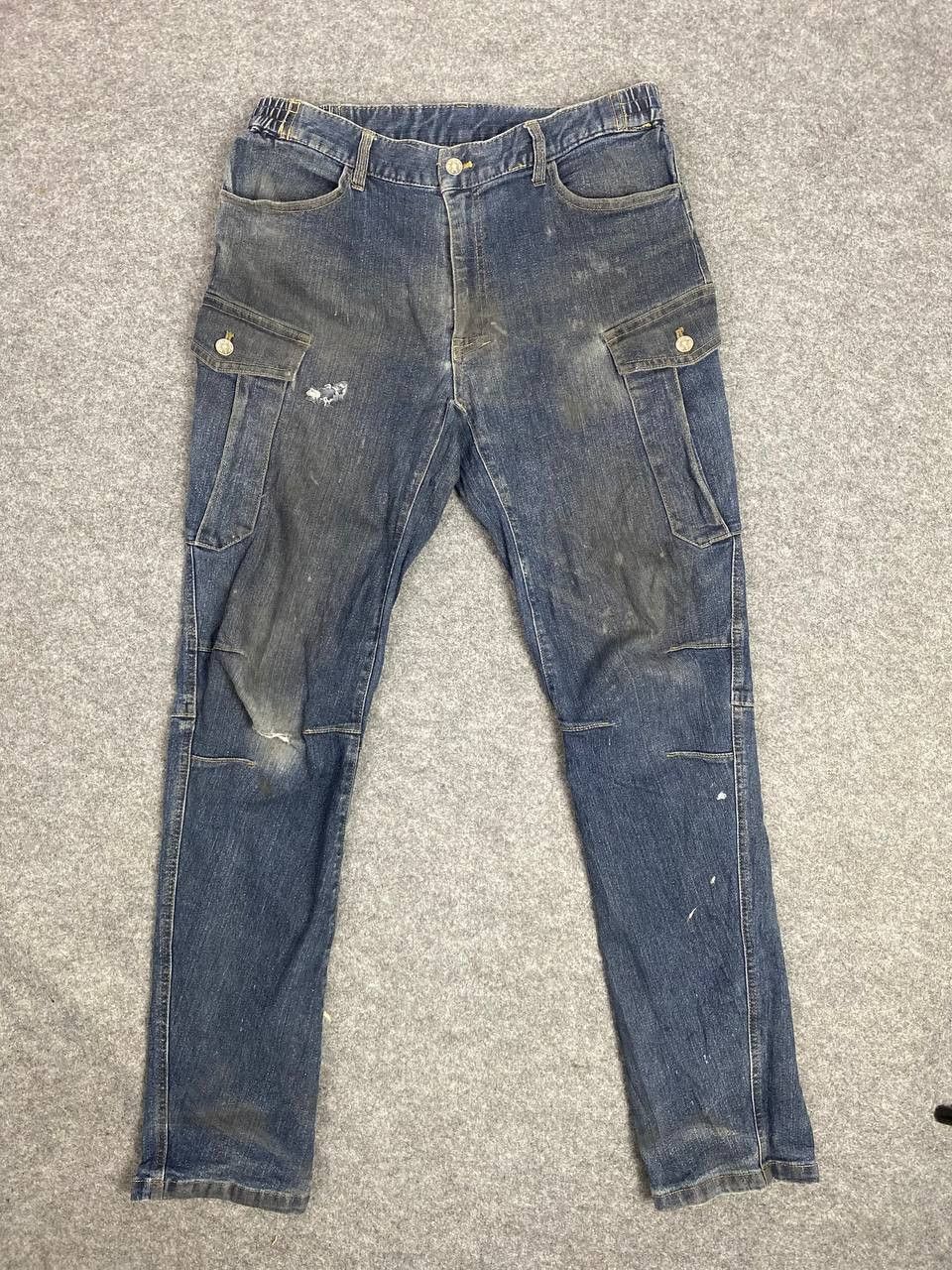 Japanese Brand japanese brand cargo worker distressed denim Size US 34 / EU 50 - 7 Thumbnail