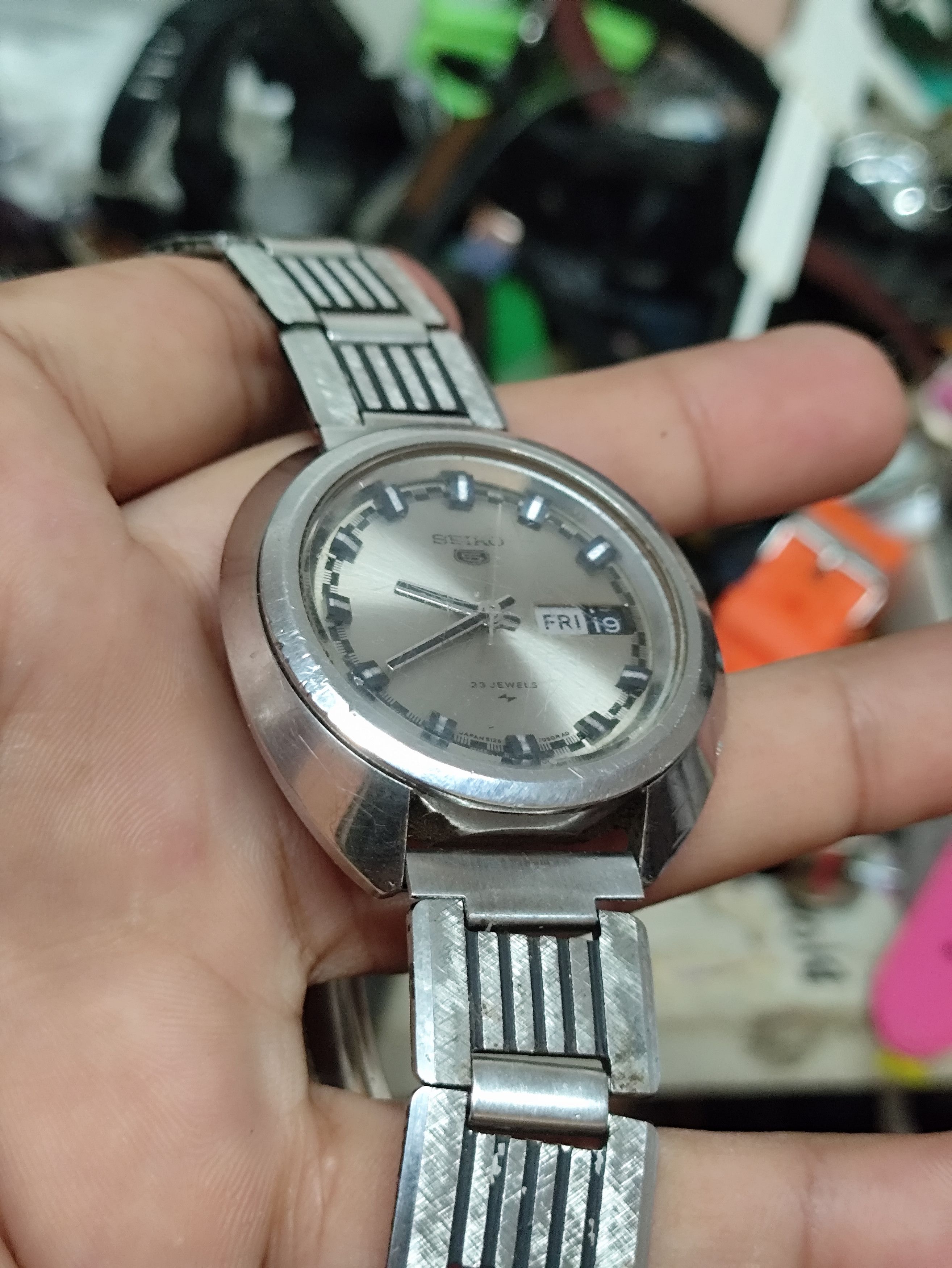 Japanese Brand Vintage 80'S SEIKO AUTOMATIC ENGINE JAPAN MADE Size ONE SIZE - 5 Thumbnail
