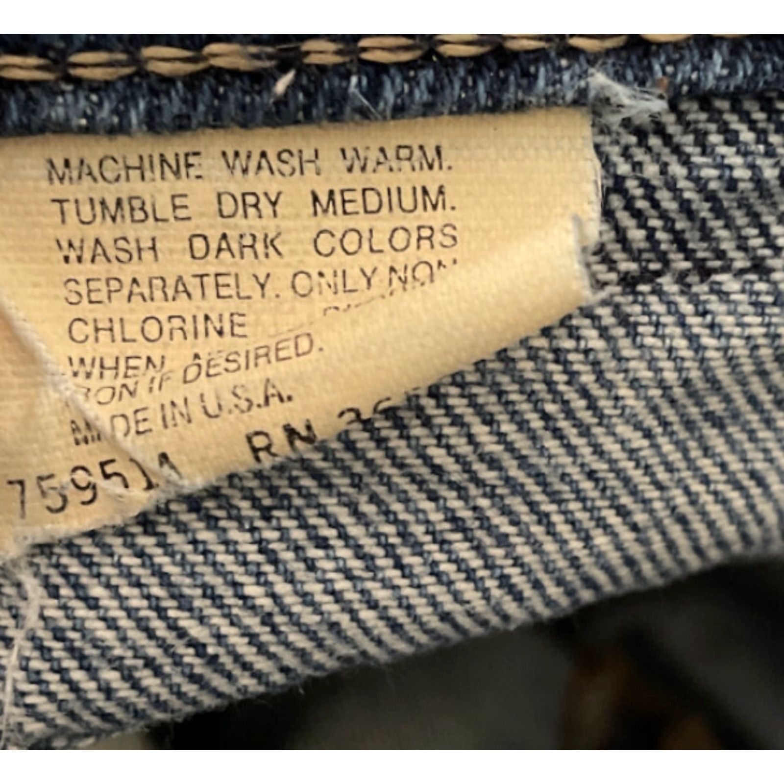 Vintage VINTAGE Long Haul High Rise Denim Jeans 42 Blue 80s Grunge Mens Size US 42 / EU 58 - 6 Thumbnail