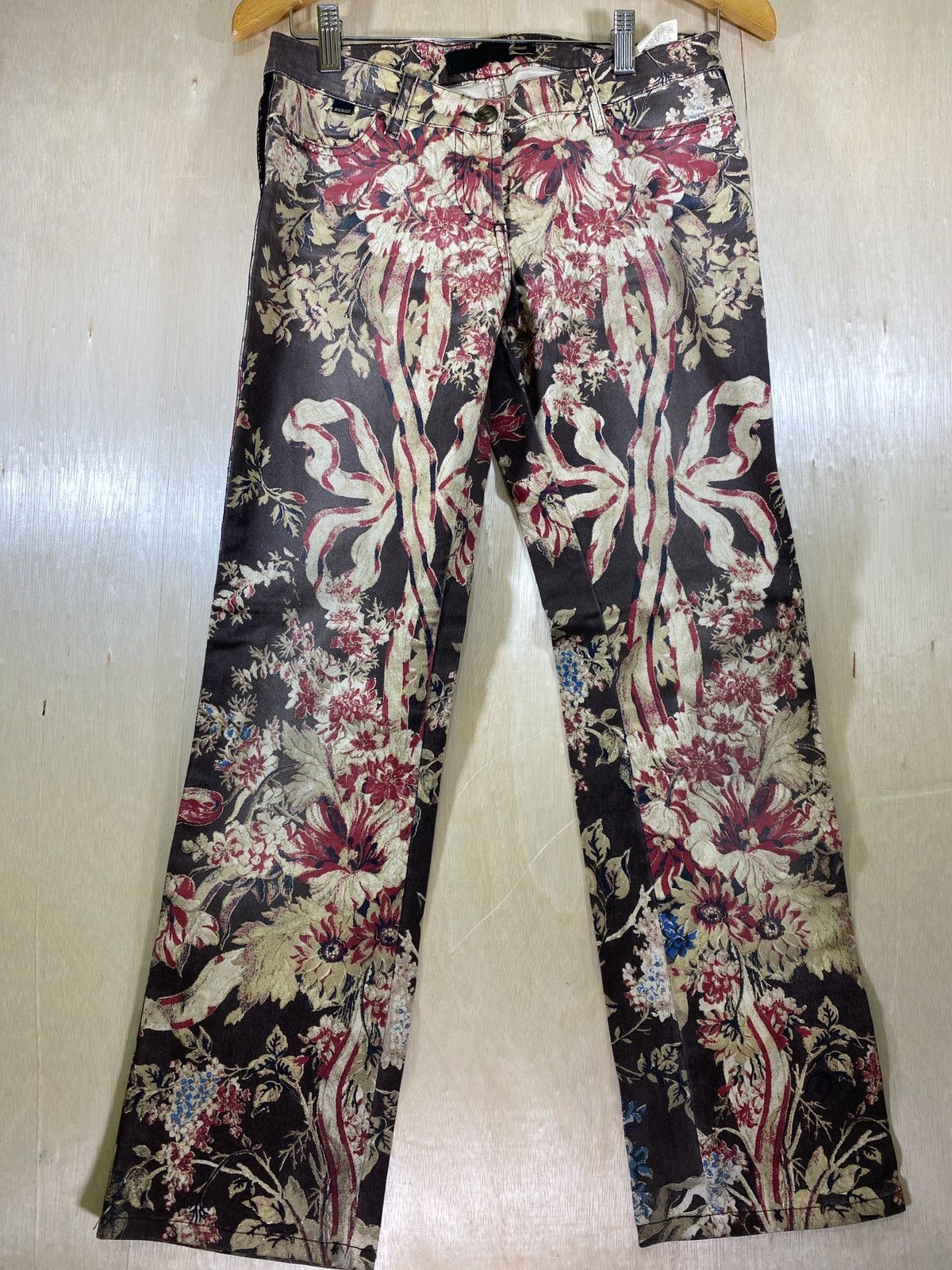 Roberto Cavalli floral aop Size US 30 / EU 46 - 1 Thumbnail