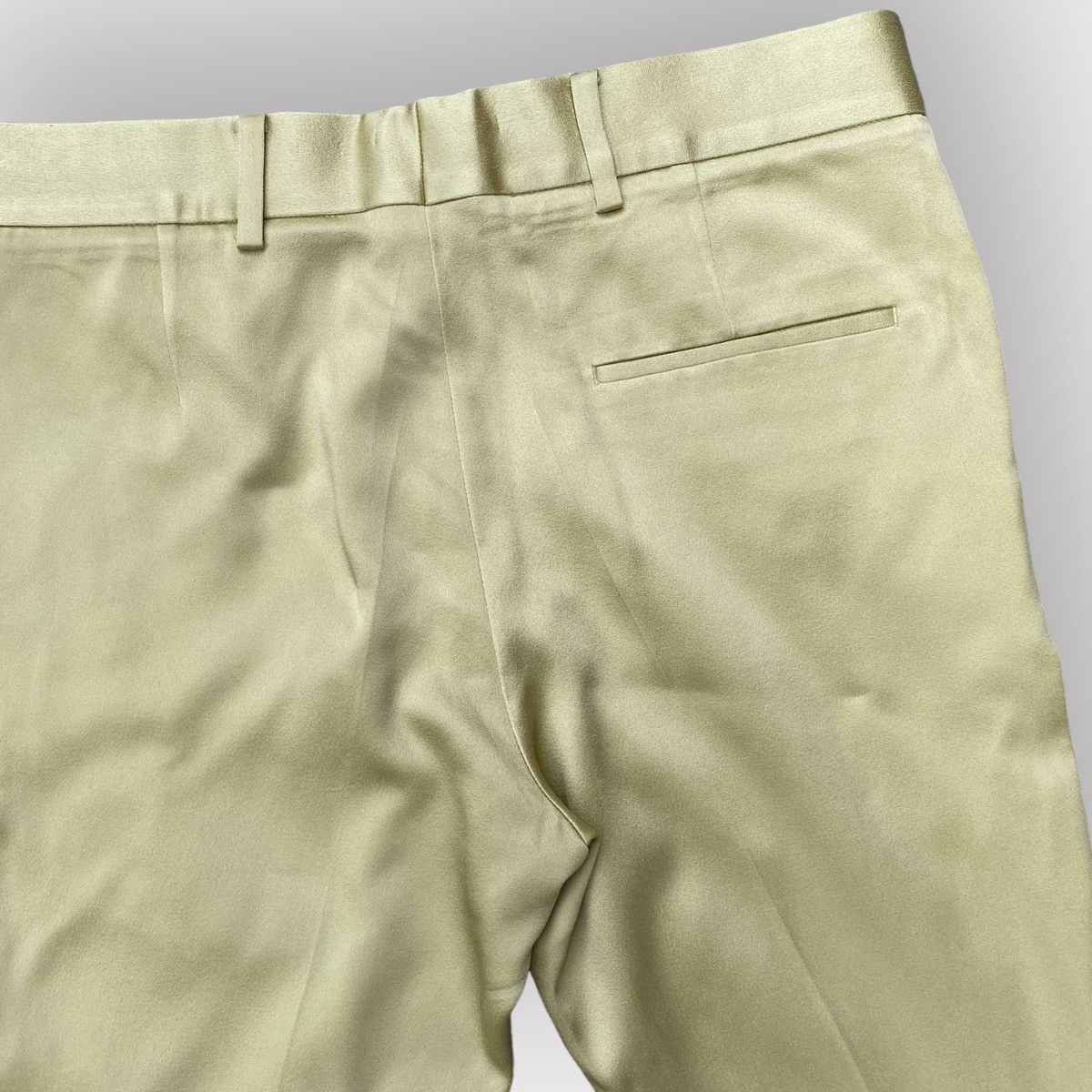 Haider Ackermann Haider Ackermann Shiny Yellow Cropped Pants Size US 34 / EU 50 - 4 Thumbnail