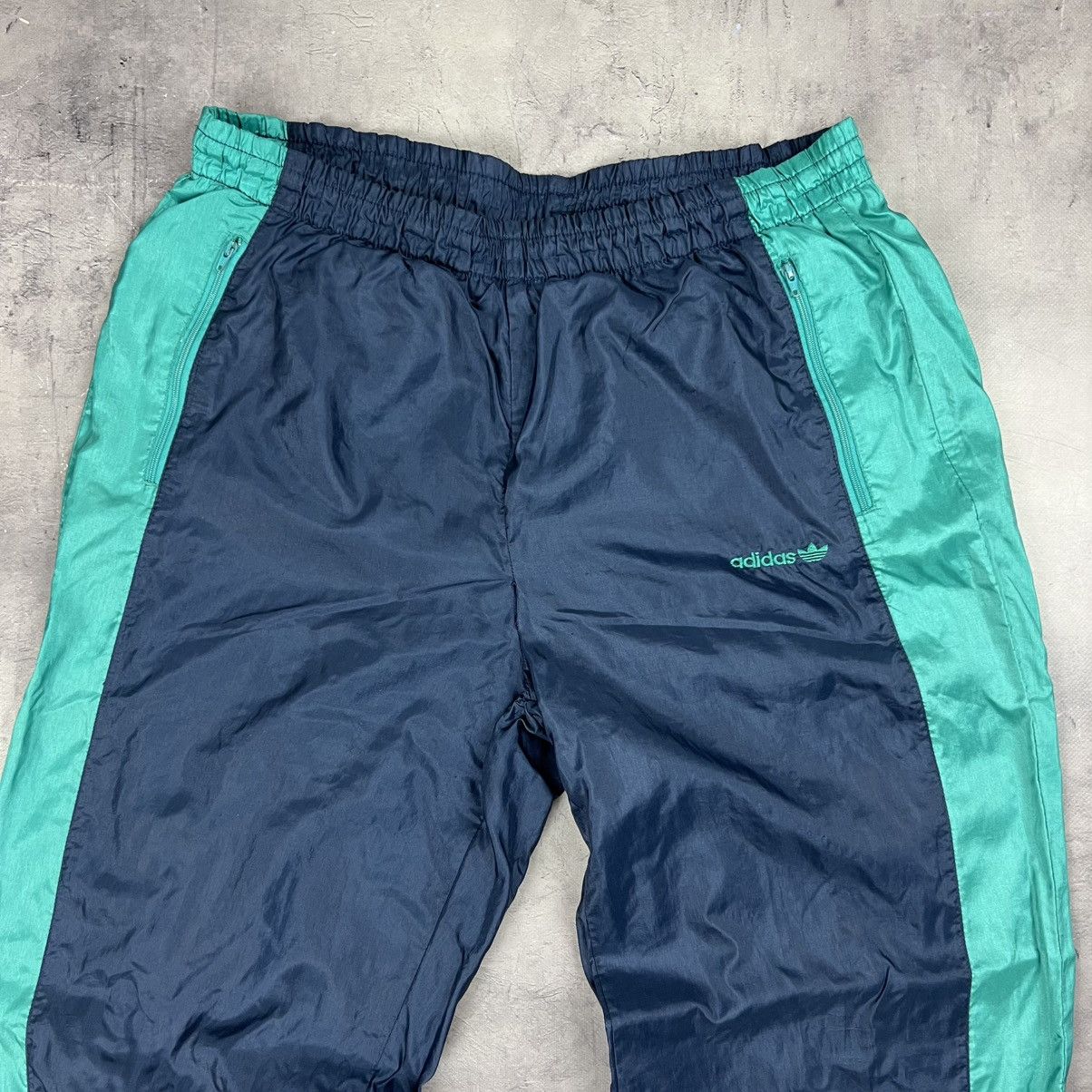 Vintage Rare! Adidas Vintage Nylon Suit Track Jacket Pants 90s Size US XL / EU 56 / 4 - 13 Thumbnail