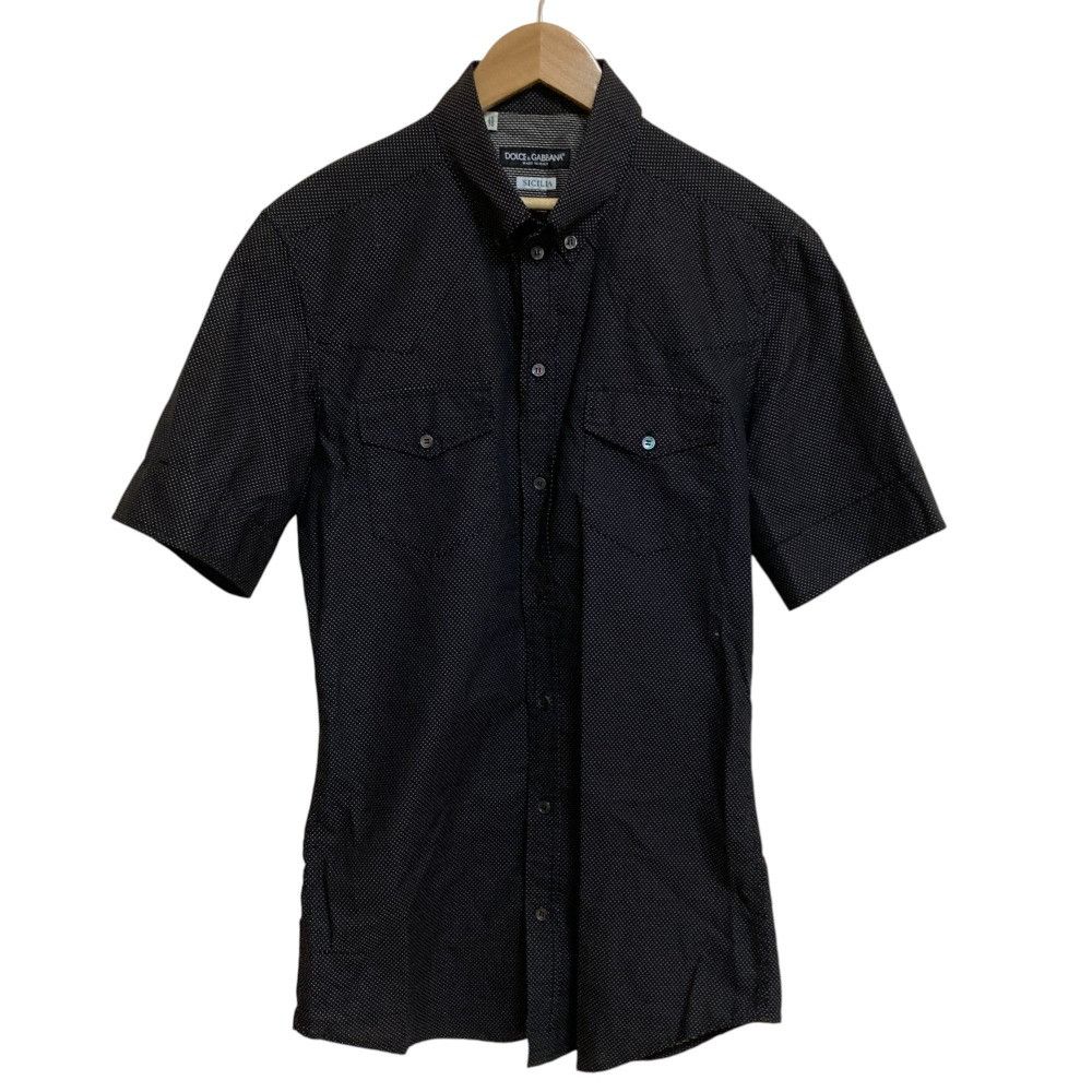 Dolce & Gabbana Dolce&Gabbana Pin Dot Short Sleeve Shirt Cotton Dress Shirt DUTY FREE for USA