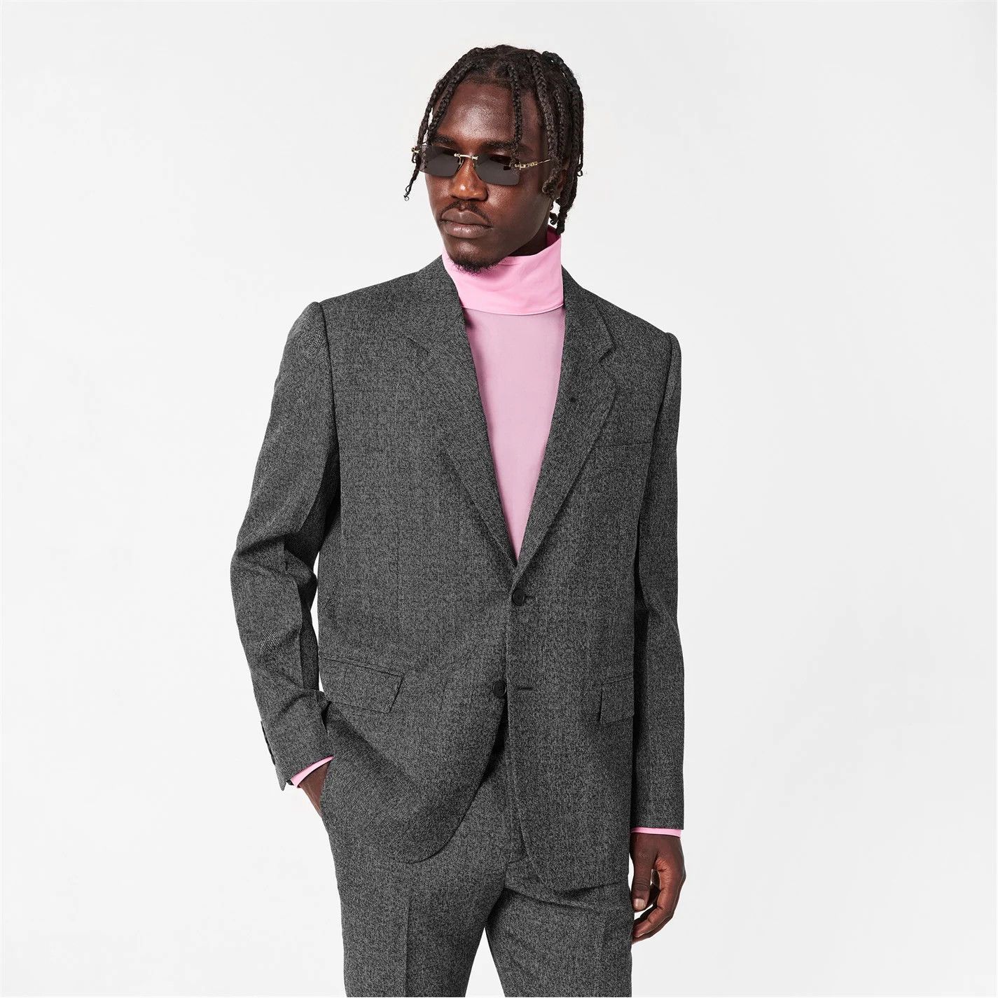 Gucci o1g2r1mq0426 Wool Blazer in Grey Size US S / EU 44-46 / 1 - 3 Thumbnail