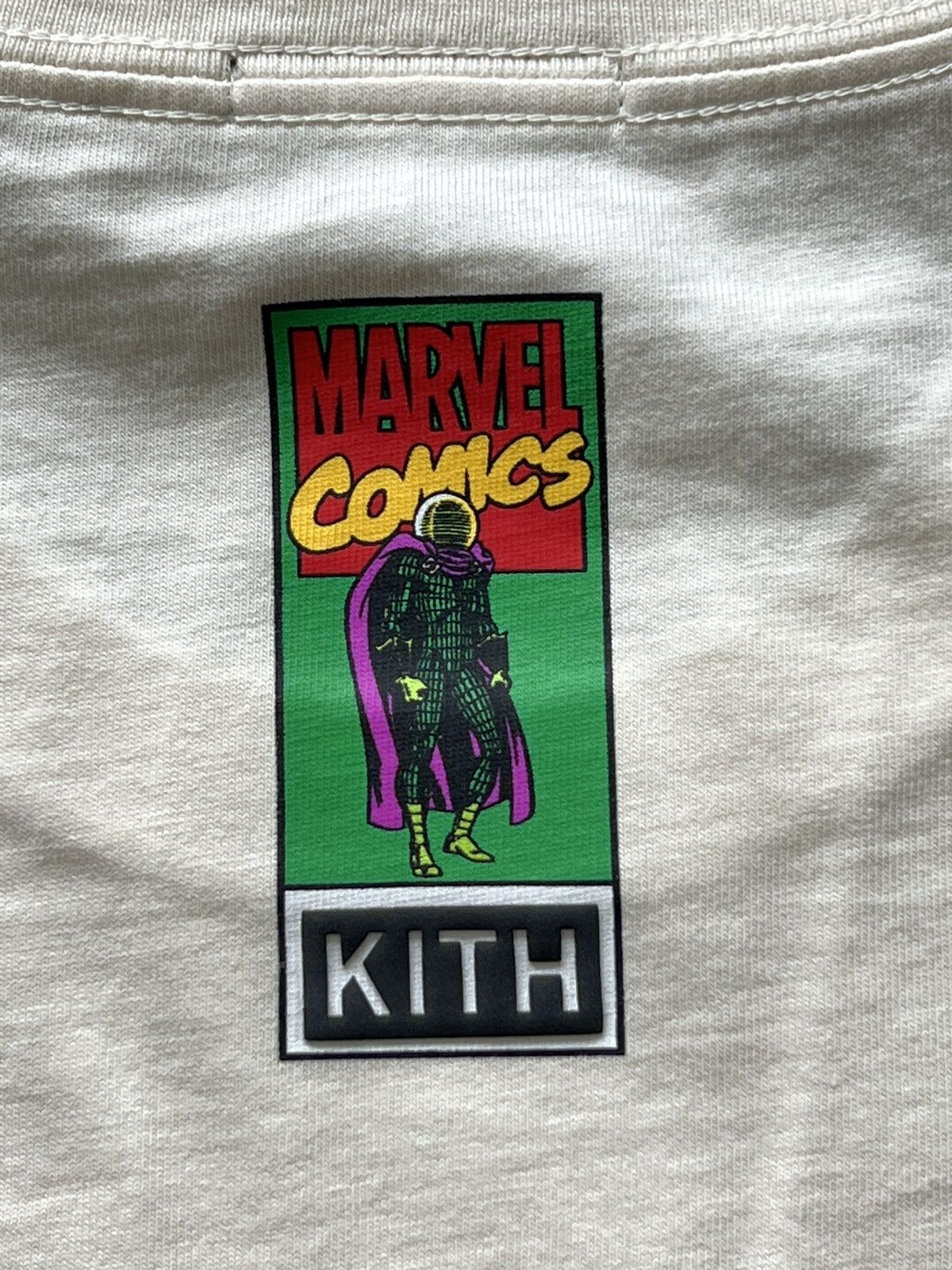 Kith × Marvel Comics Kith Marvel Mysterio Spiderman Vintage Tee “Sandrift” Size US L / EU 52-54 / 3 - 4 Thumbnail