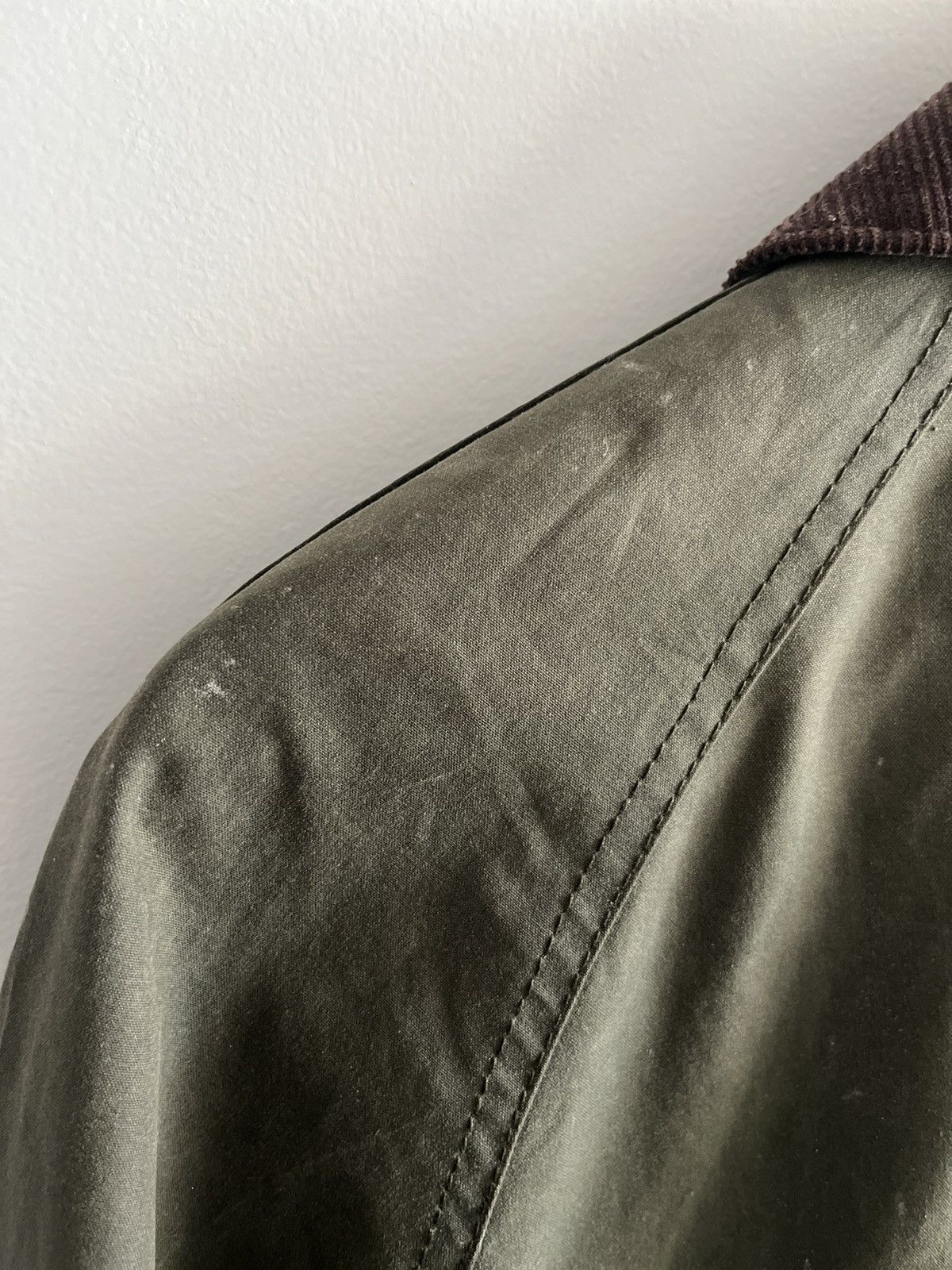 Barbour Barbour Waxed Olive Green Jacket Size M / US 6-8 / IT 42-44 - 6 Thumbnail