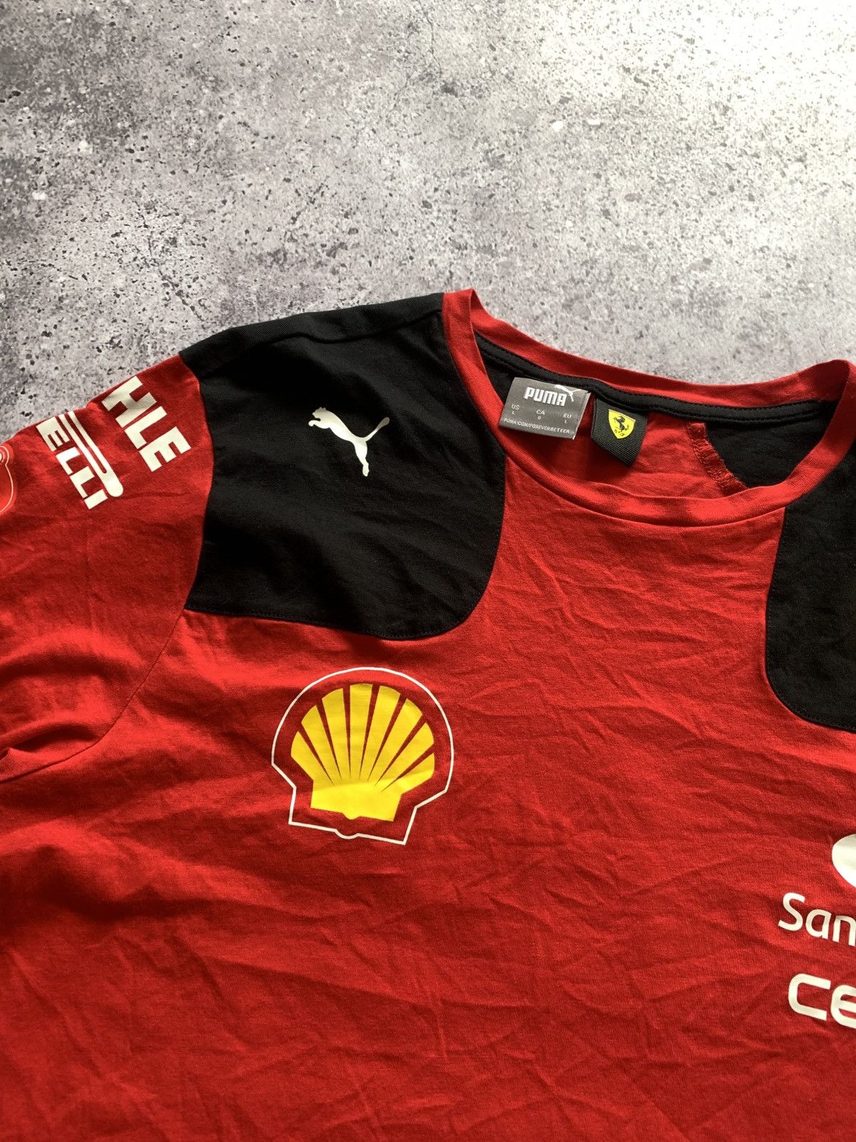 Ferrari × Puma 🔥PUMA FERRARI 2023 FORMULA 1 CARLOS SAINZ SCUDERIA T-SHIRT Size US L / EU 52-54 / 3 - 3 Thumbnail
