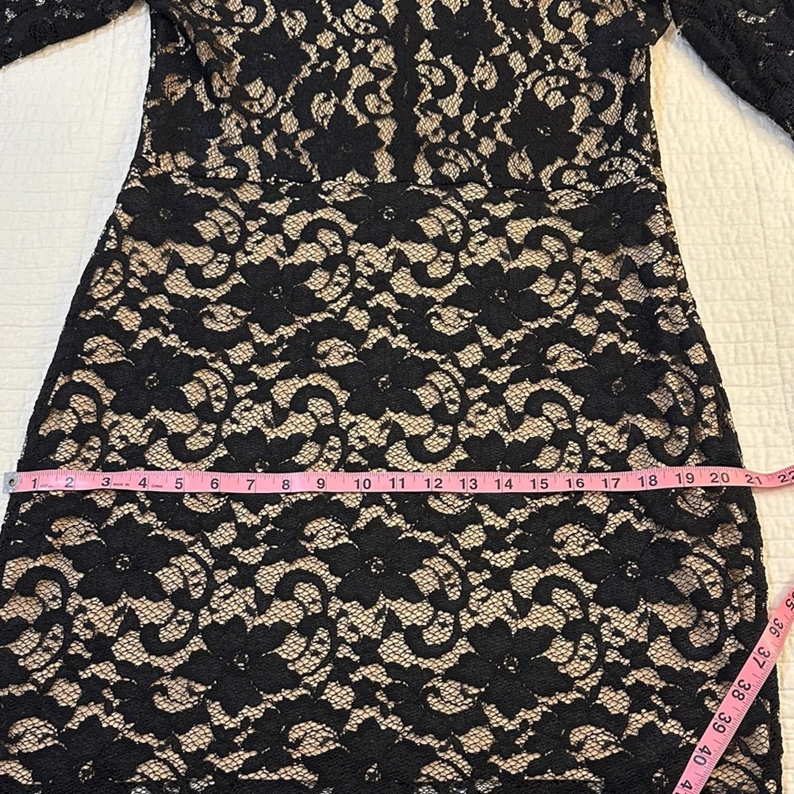 Other Karen Kane sz 8 Black Lace Midi Dress EUC Size M / US 6-8 / IT 42-44 - 7 Thumbnail