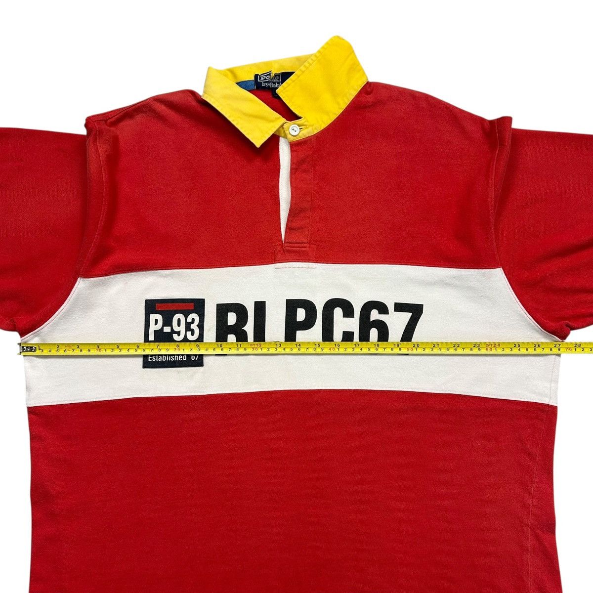 Polo Ralph Lauren VTG 90s POLO P-93 RLPC67 POLO SHIRT SHORT SLEEVE SIZE XL RED Size US XL / EU 56 / 4 - 11 Thumbnail