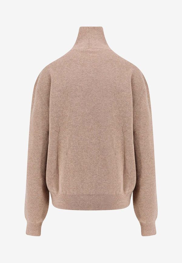 Lemaire o1s22i1n1024 Wool Pullover Sweater in Beige Size US S / EU 44-46 / 1 - 2 Thumbnail