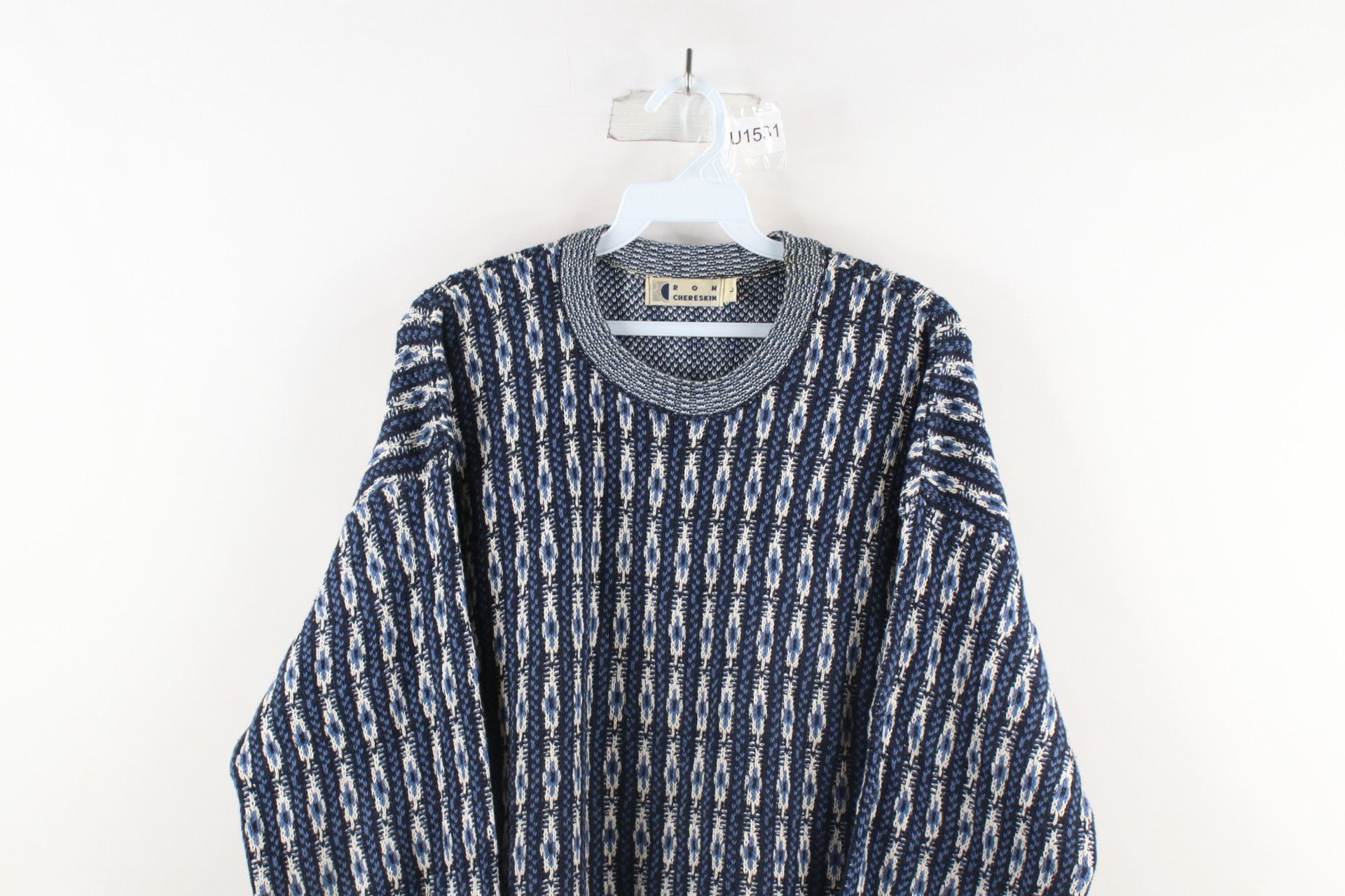 Vintage Vintage 90s Coogi Style Striped Knit Cosby Dad Sweater Size US L / EU 52-54 / 3 - 2 Thumbnail