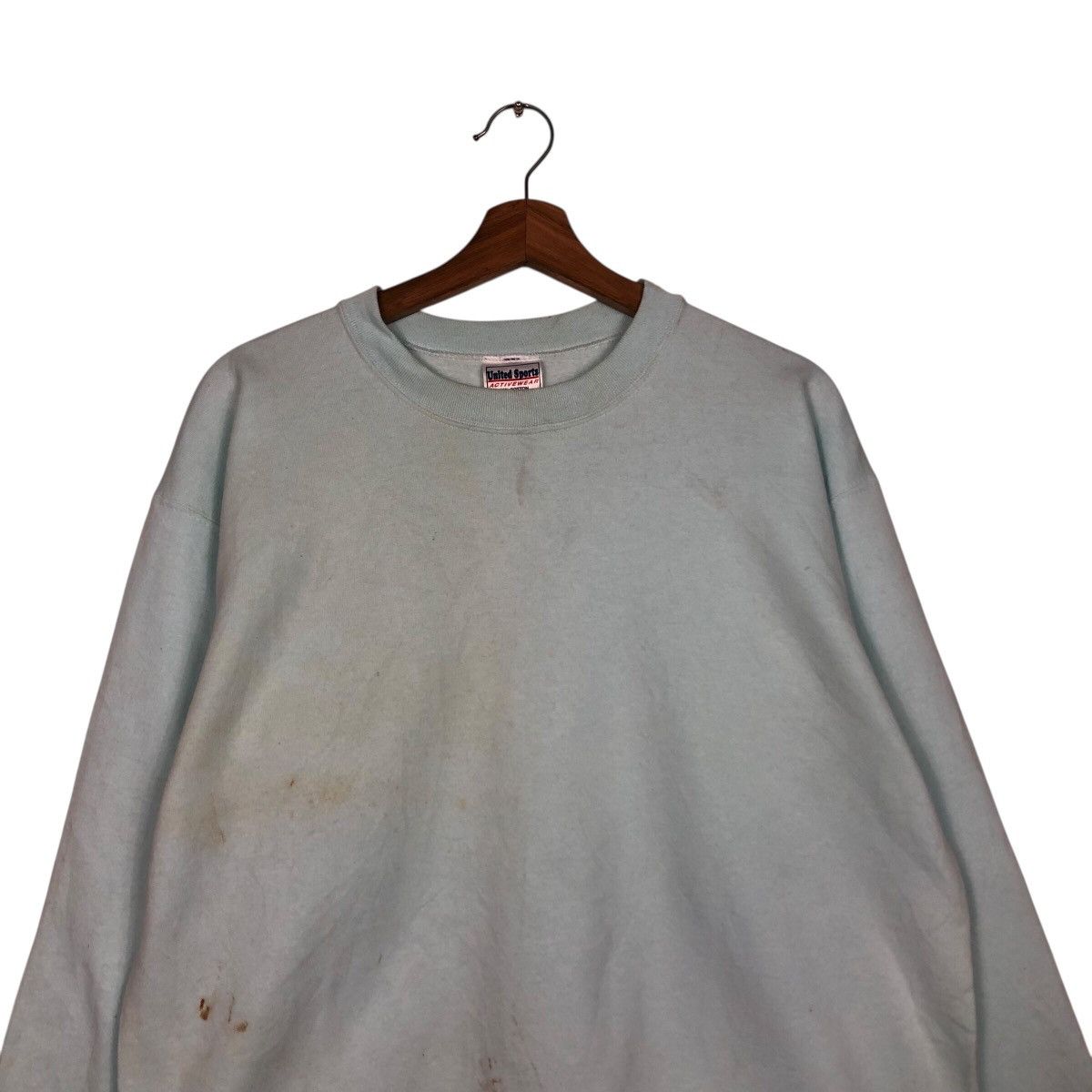 Vintage 📌Vintage Plain Sweatshirt United Sports Wear Size US L / EU 52-54 / 3 - 4 Thumbnail